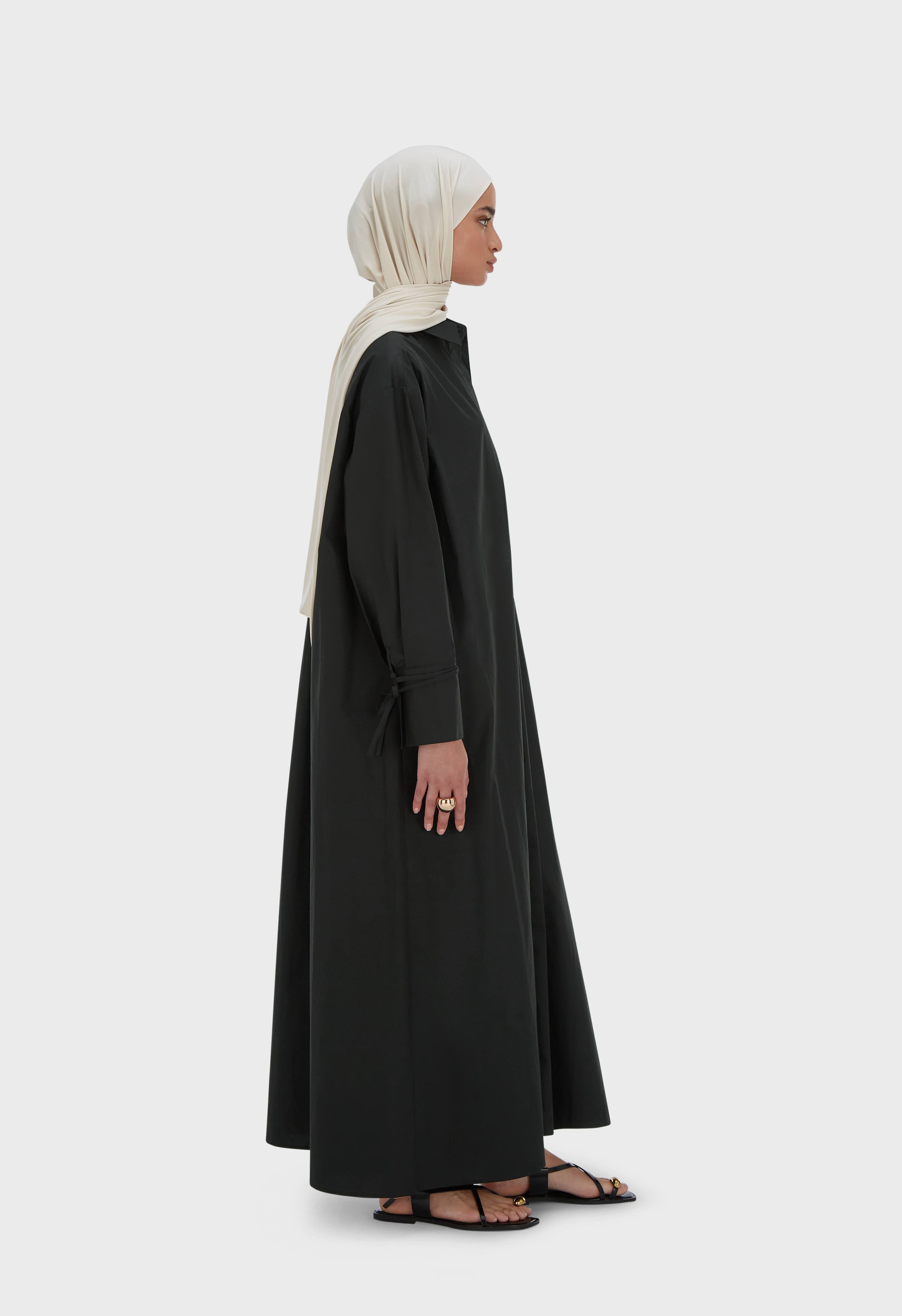 Poplin Dress | Black