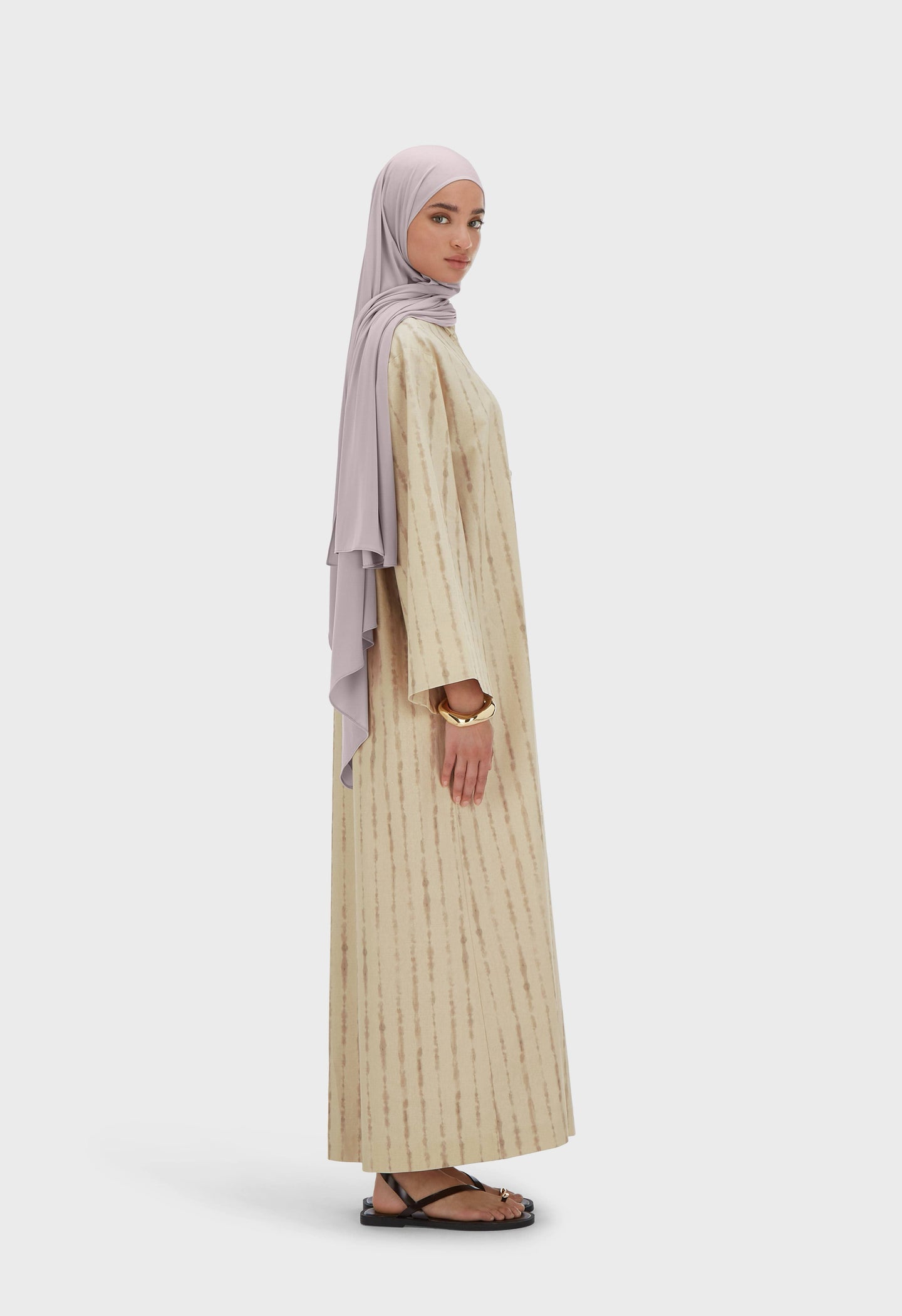 Shibori Kaftan Dress | Brown Rice