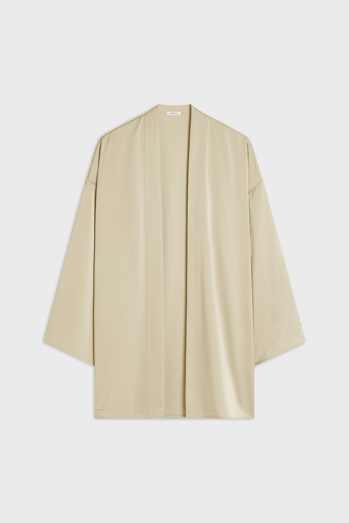 Short Satin Abaya | Brown Rice