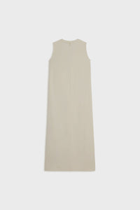 Sleeveless Woven Dress Regular | Moss Gray