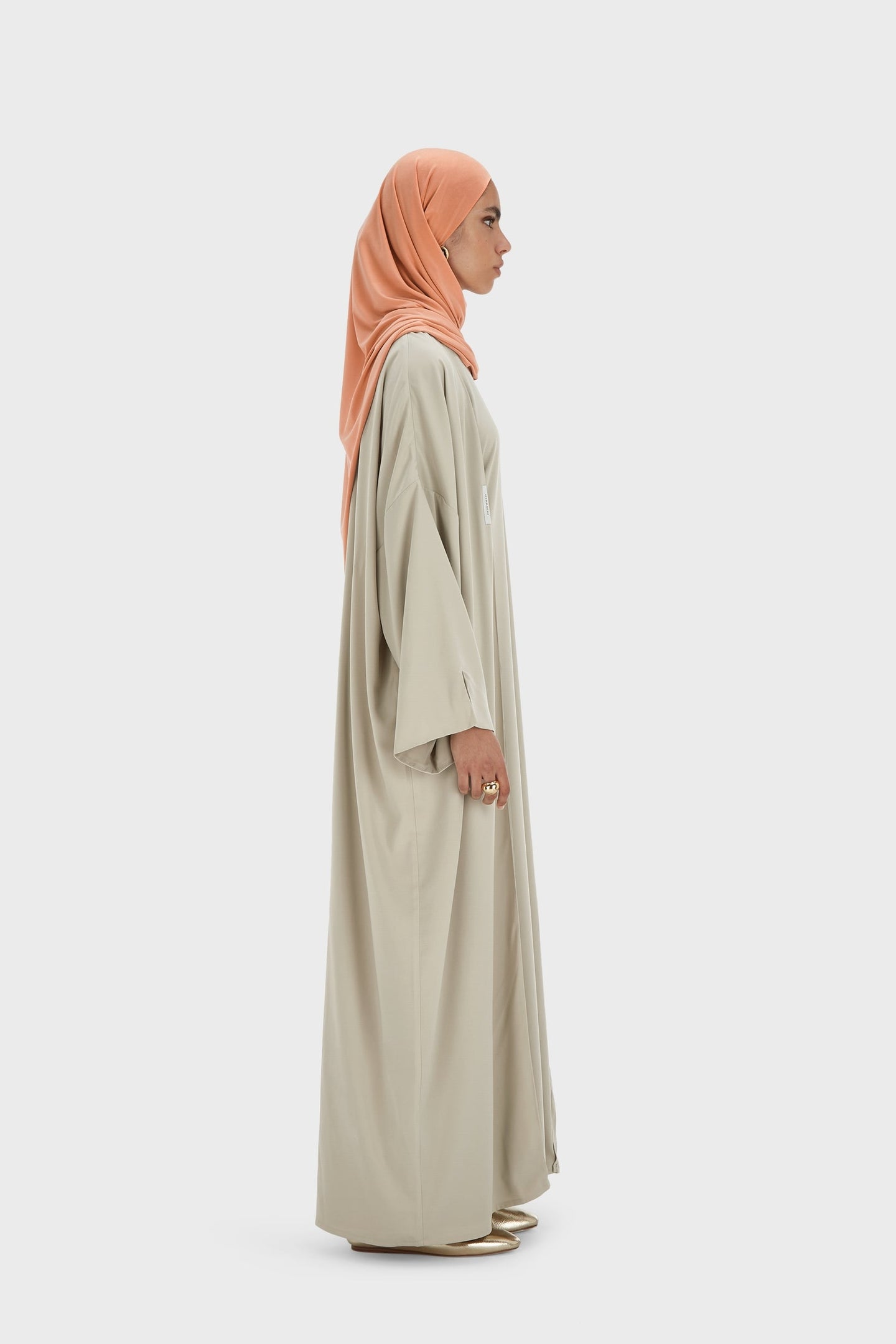 Sleeveless Woven Dress Regular | Moss Gray