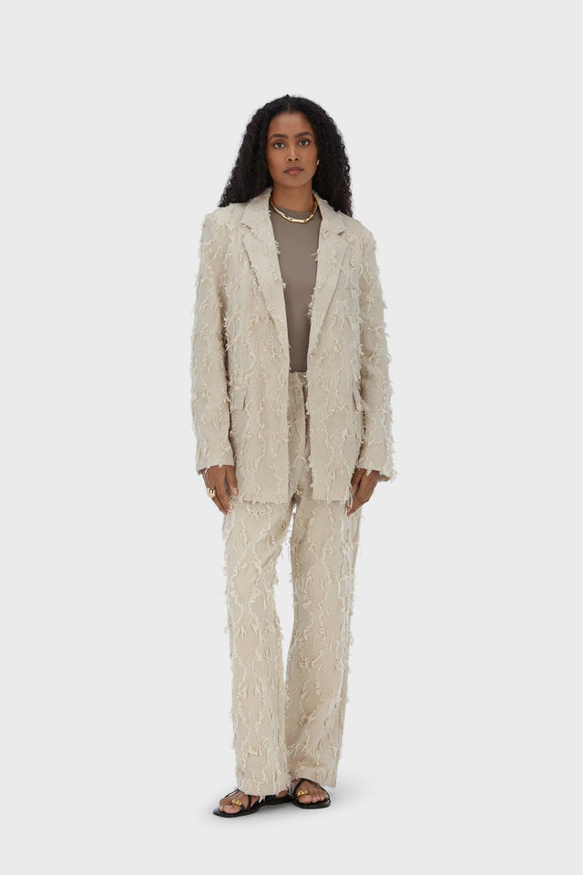 Summer Fil Coupé Pants | Natural