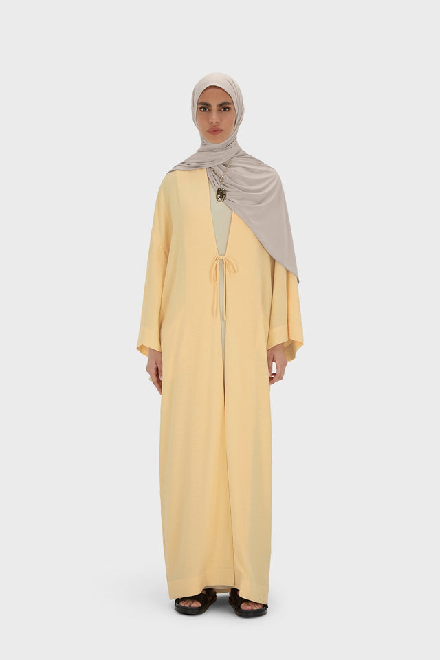 Summer Stripe Abaya | Sunset Yellow
