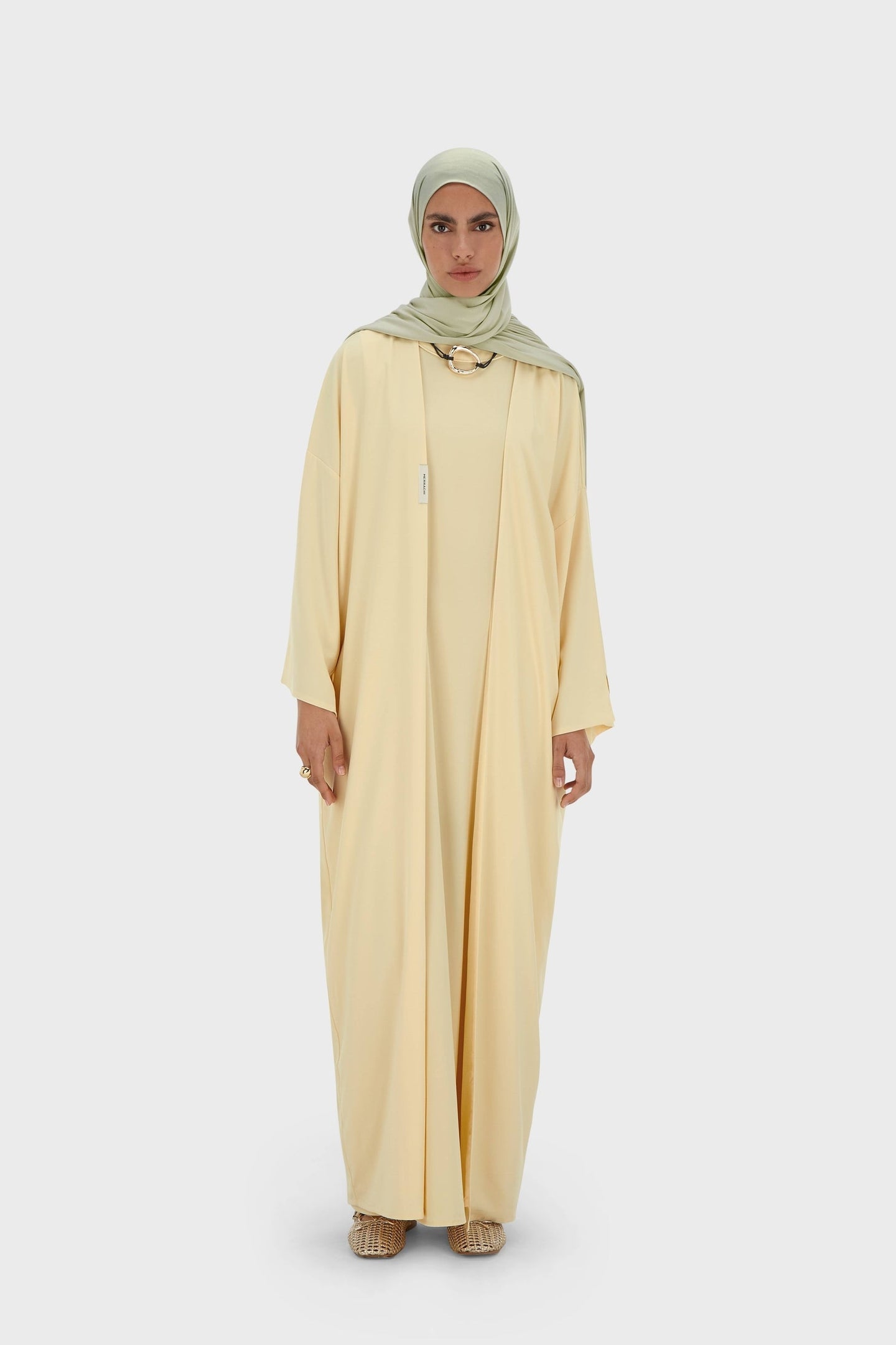 Woven Abaya Short | Sorbet