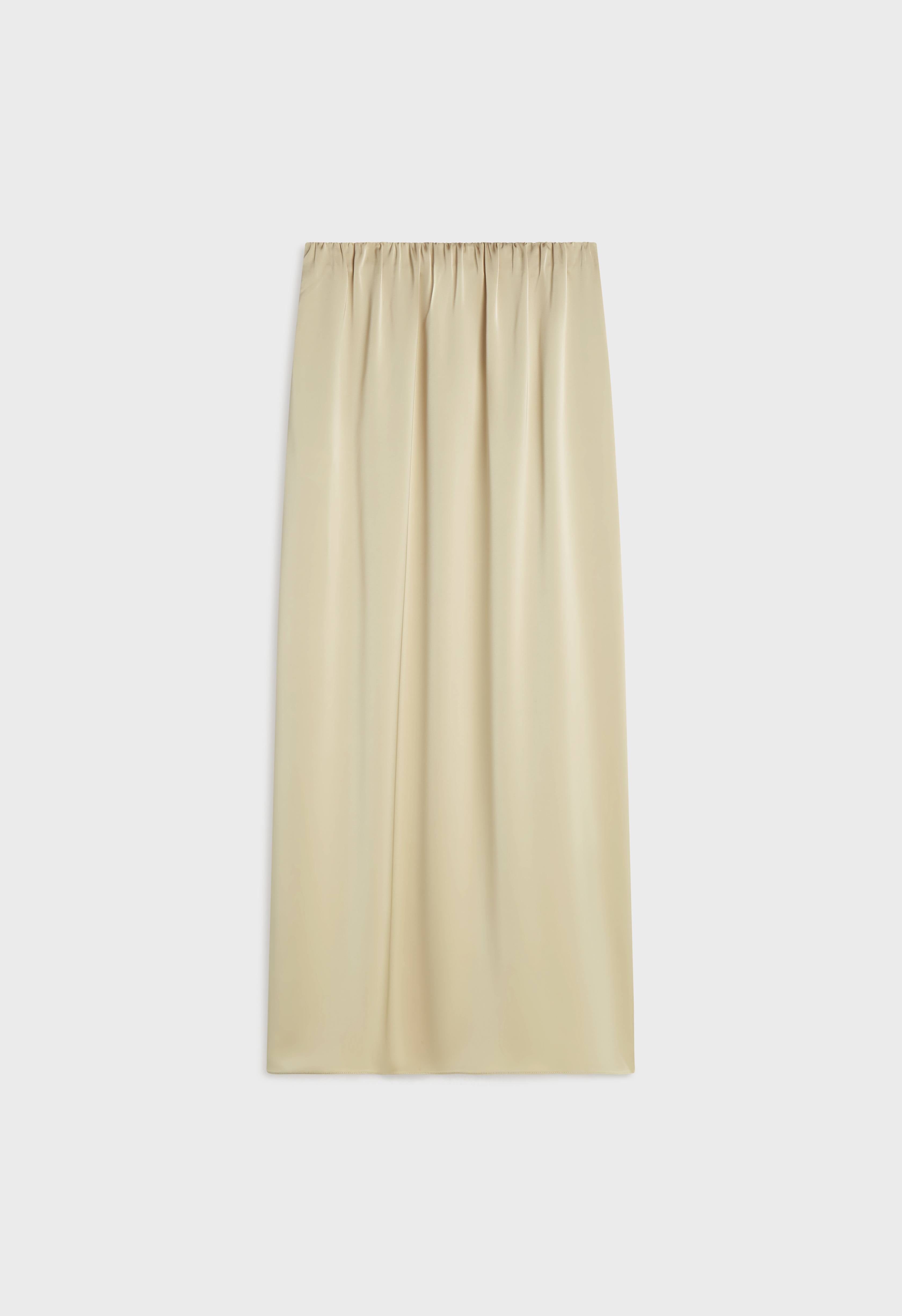 Satin Bias Skirt | Brown Rice