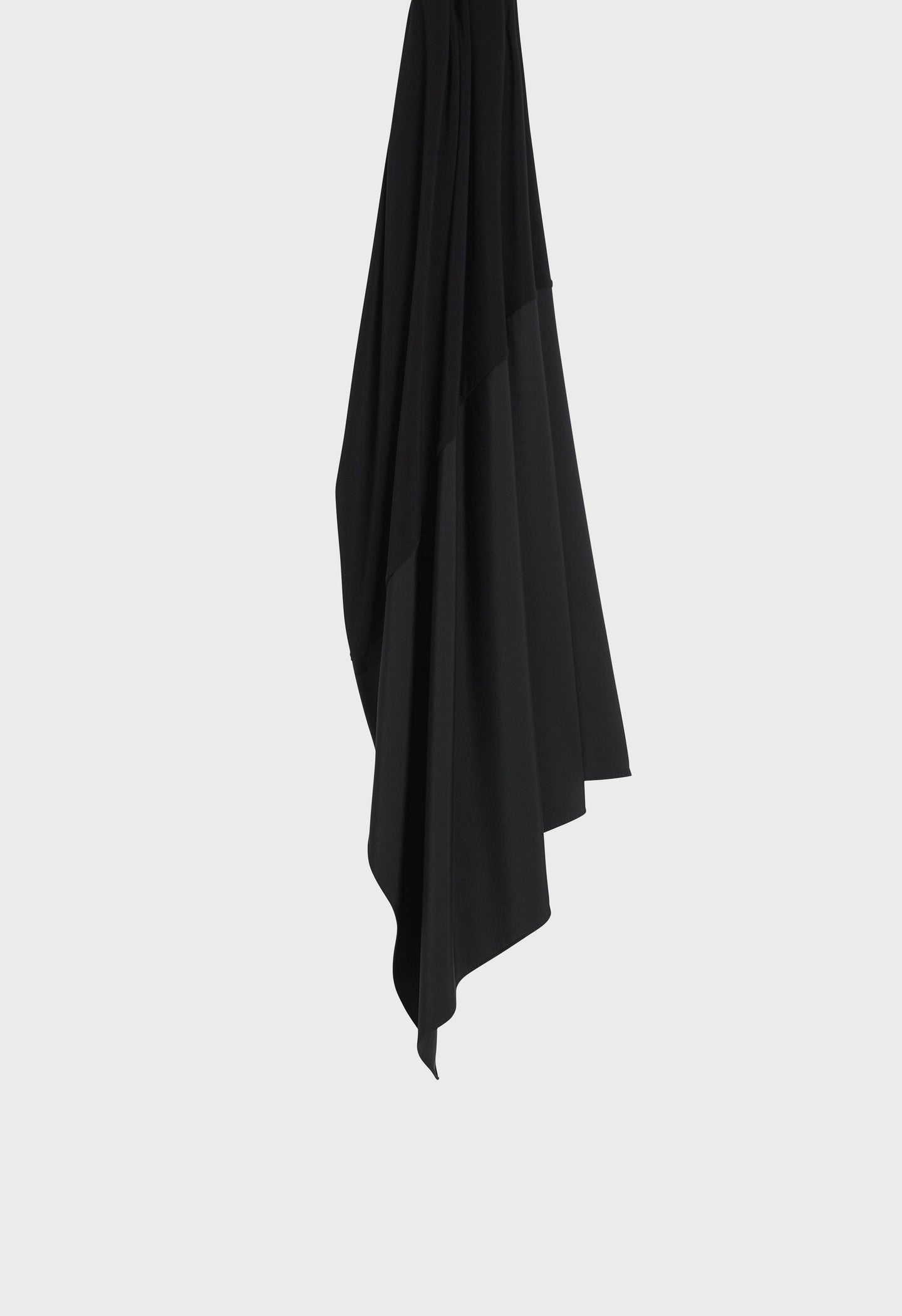 Satin Edge Scarf | Black