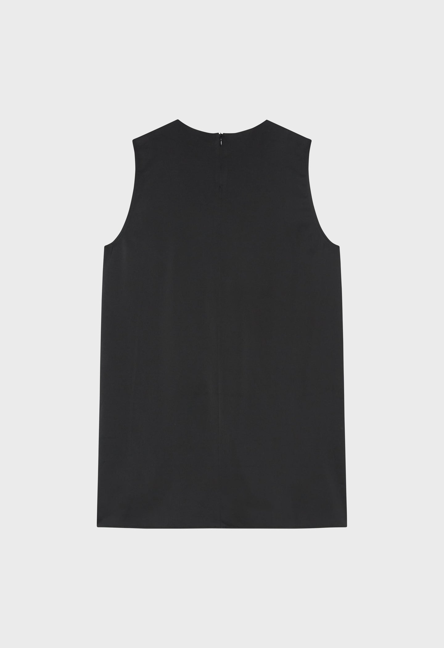 Satin Sleeveless Top | Black