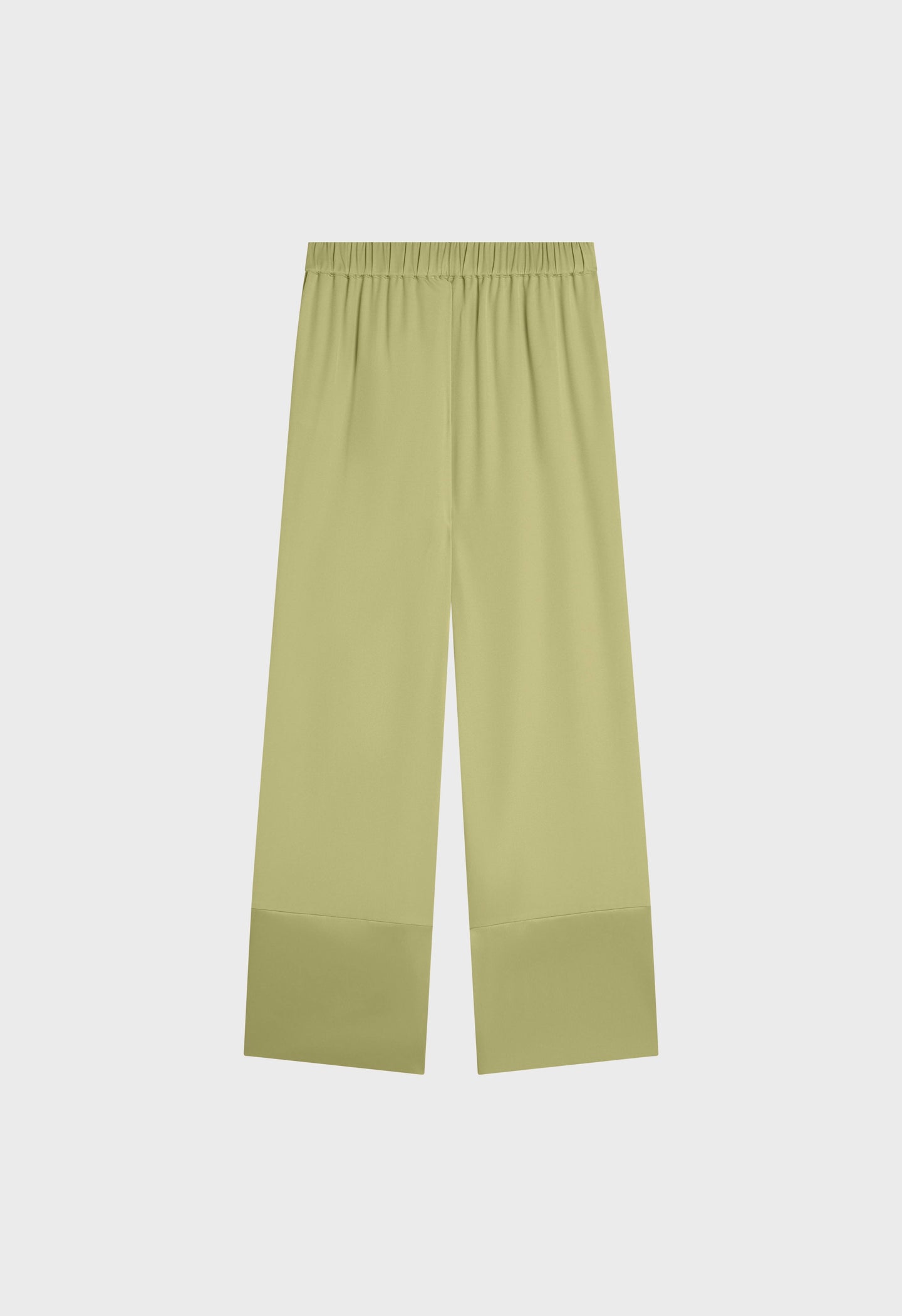 Satin Trim Trouser | Soft Khaki