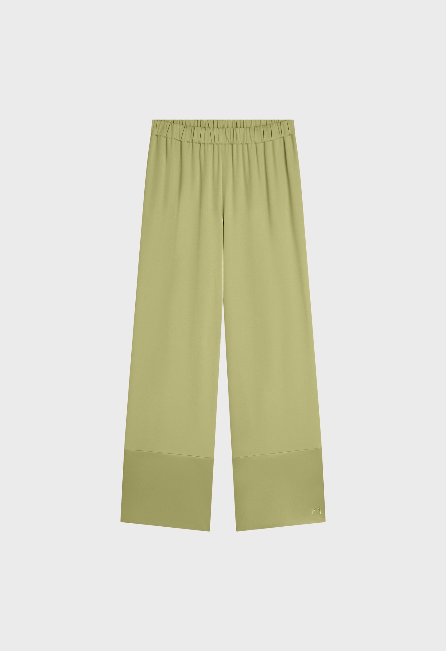 Satin Trim Trouser | Soft Khaki