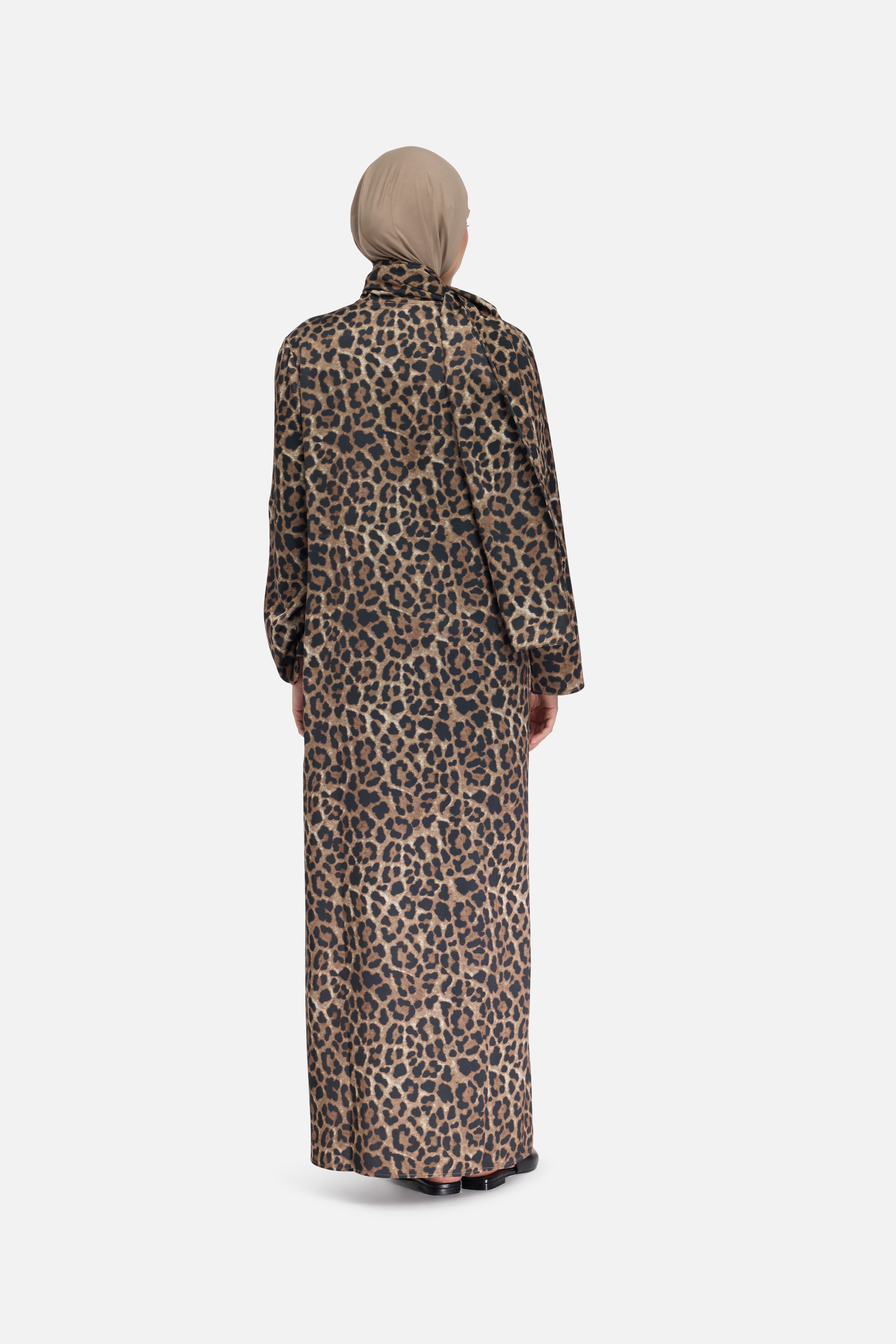 Shawl Dress | Leopard