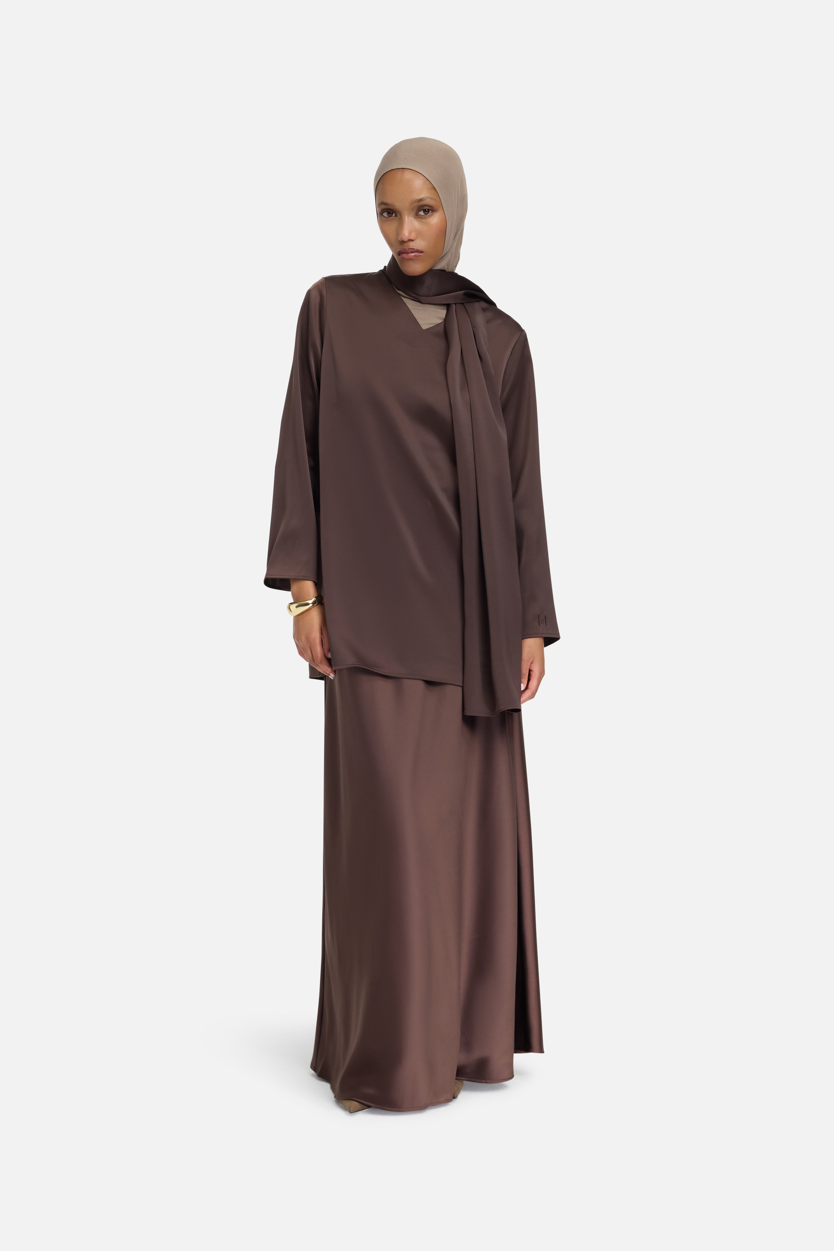 Shawl Shirt | Dark Brown