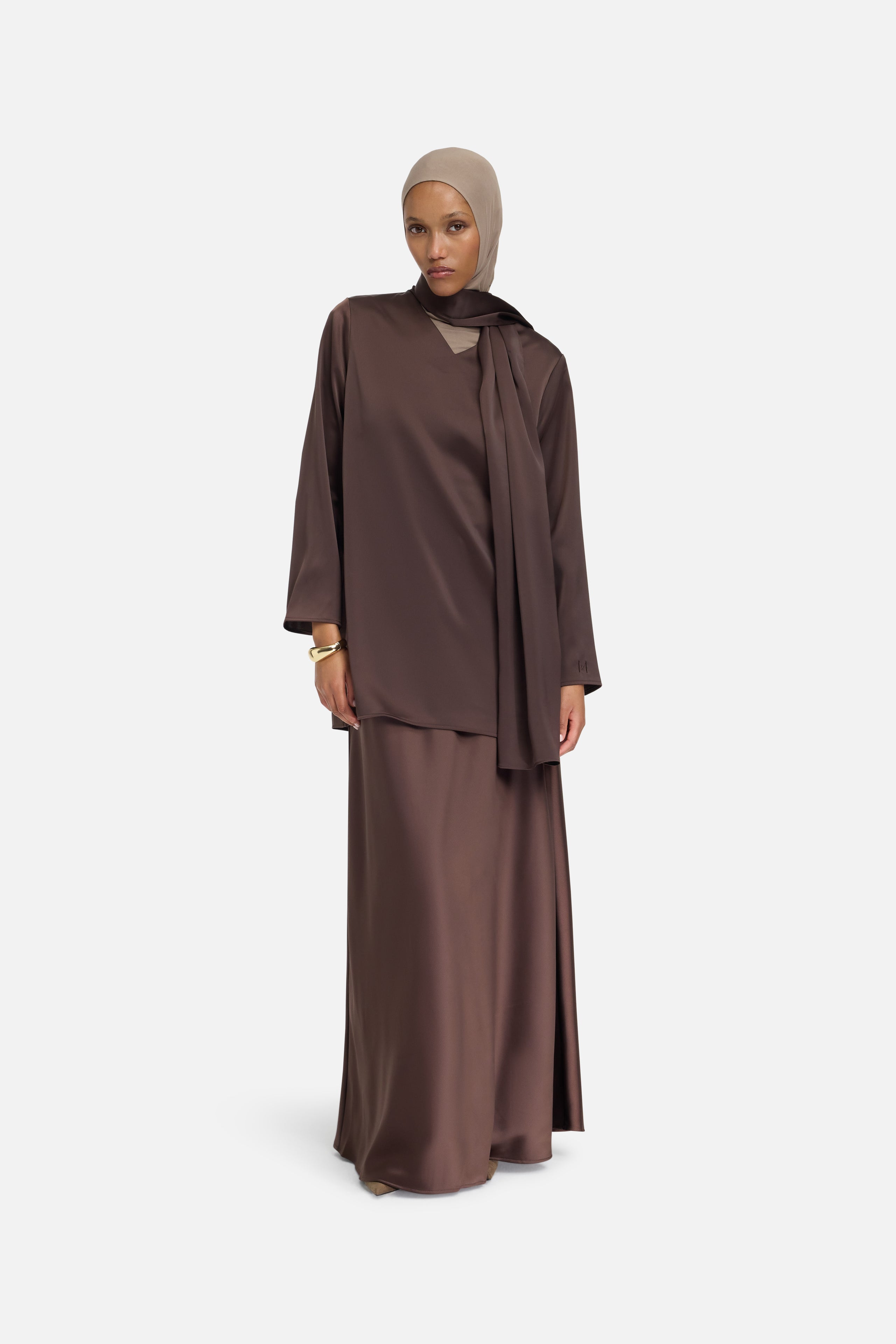 Shawl Shirt | Dark Brown