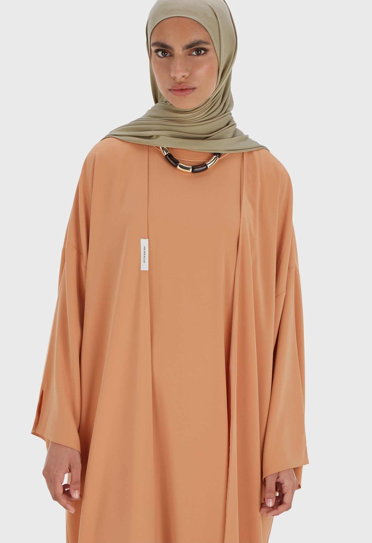 Sleeveless Woven Dress Regular | Pastel Orange