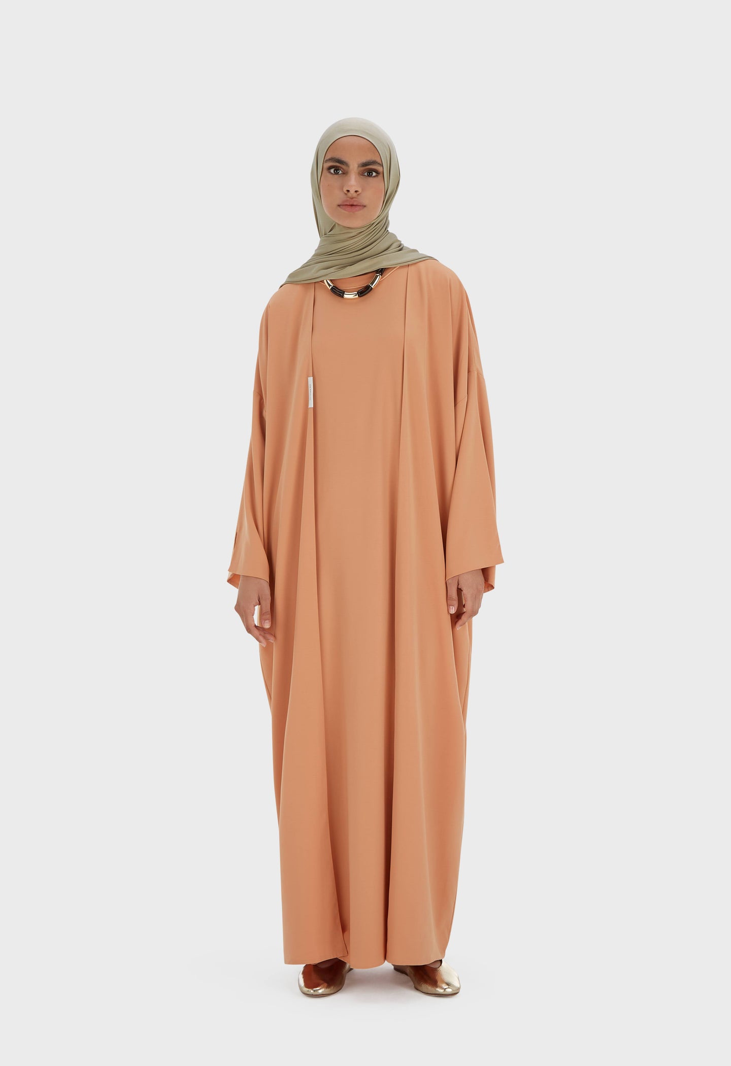 Sleeveless Woven Dress Regular | Pastel Orange