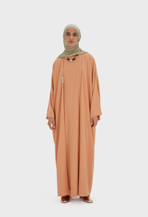 Sleeveless Woven Dress Regular | Pastel Orange