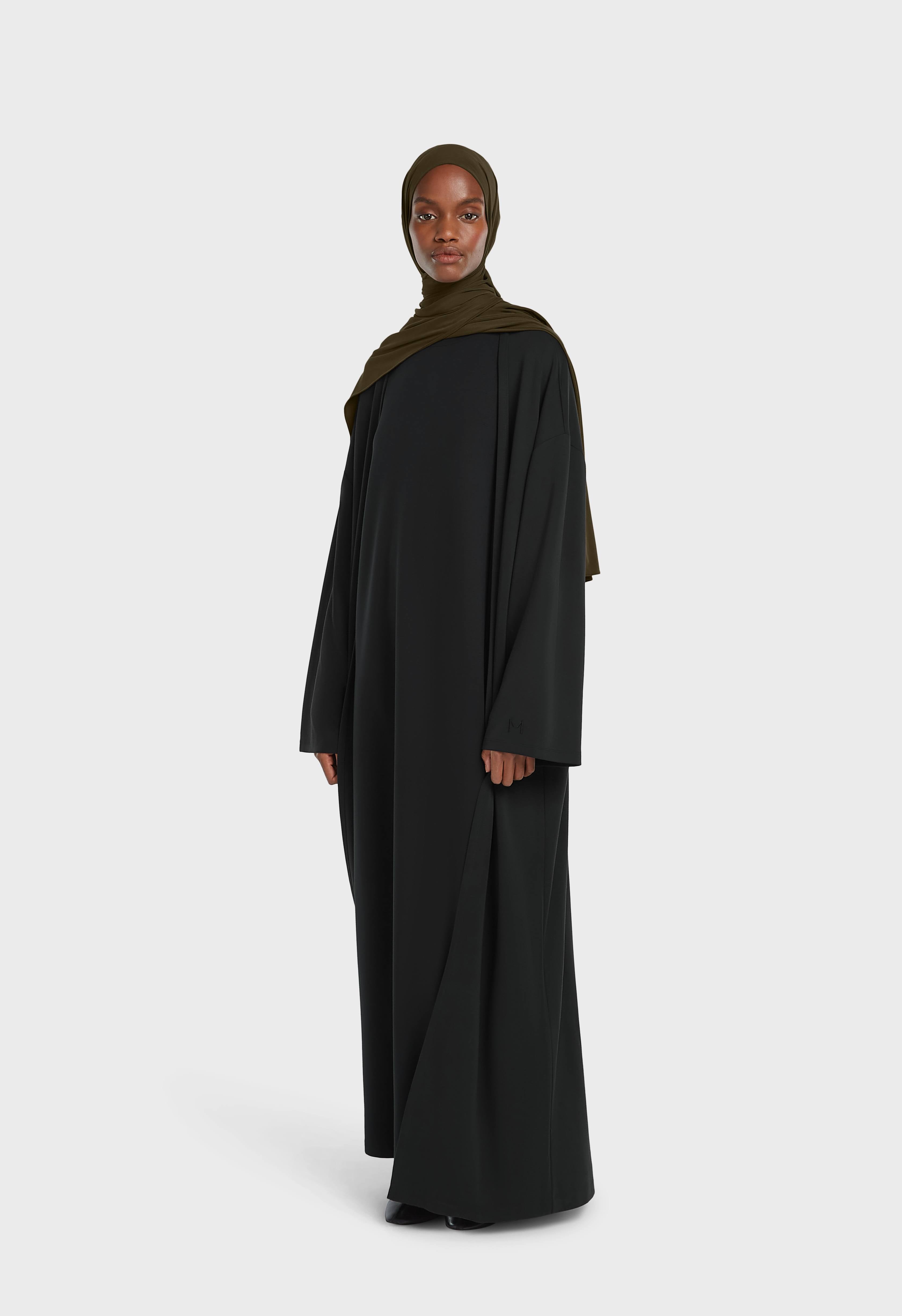 Soft Rayon Abaya | Black