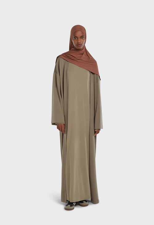 Soft Rayon Abaya | Desert Brown