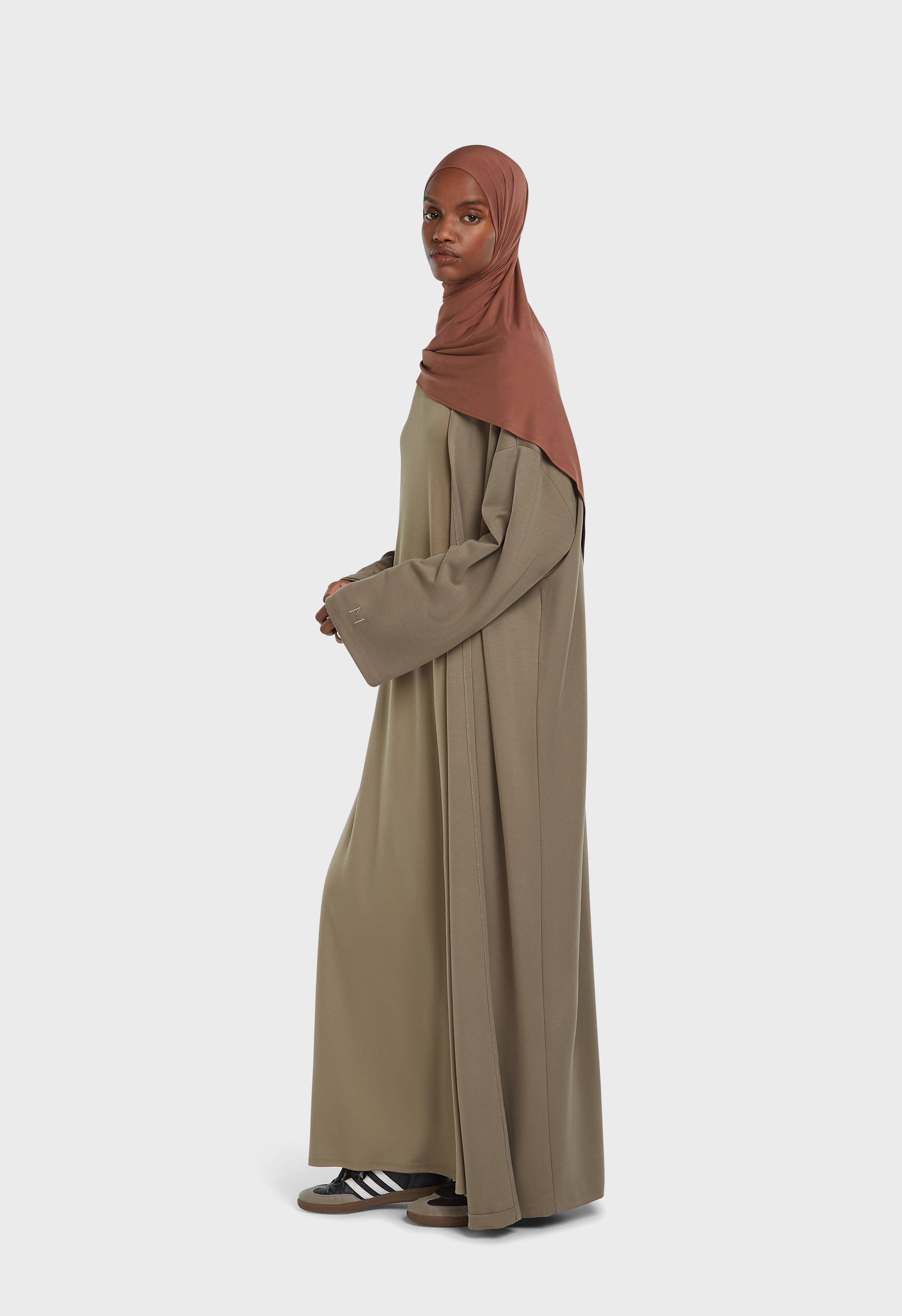 Soft Rayon Abaya | Desert Brown