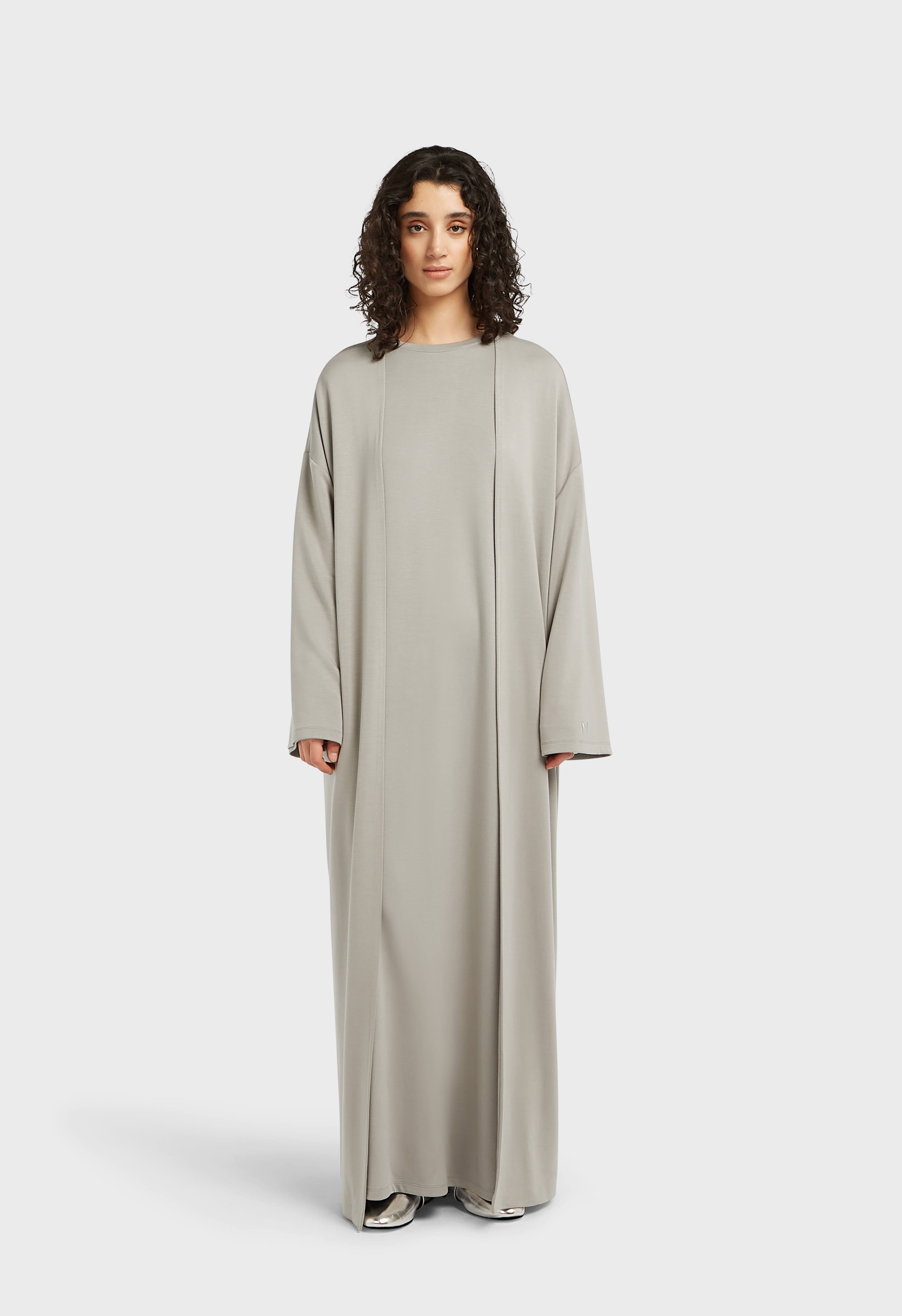 Soft Rayon Abaya | Pebble