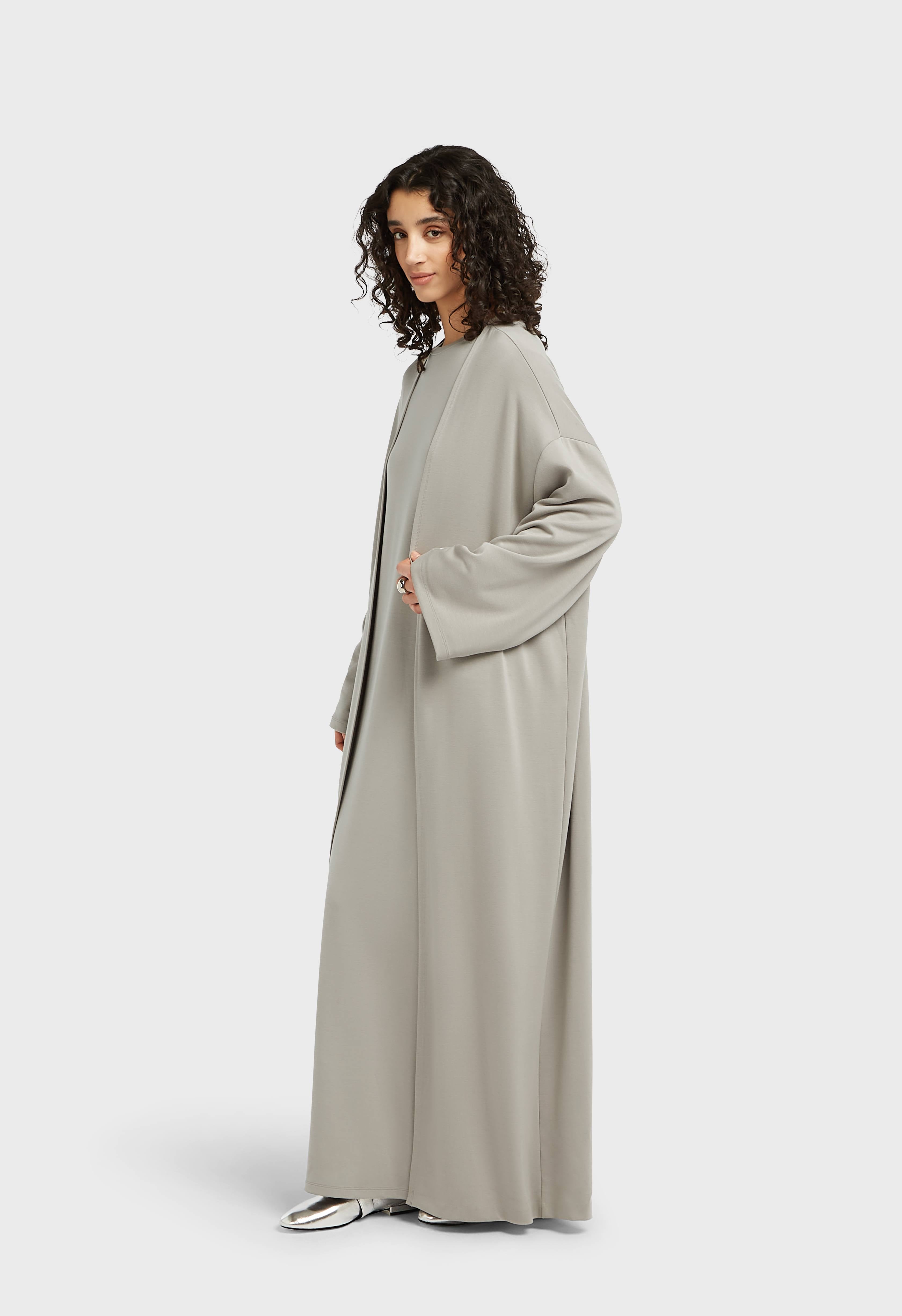 Soft Rayon Abaya | Pebble