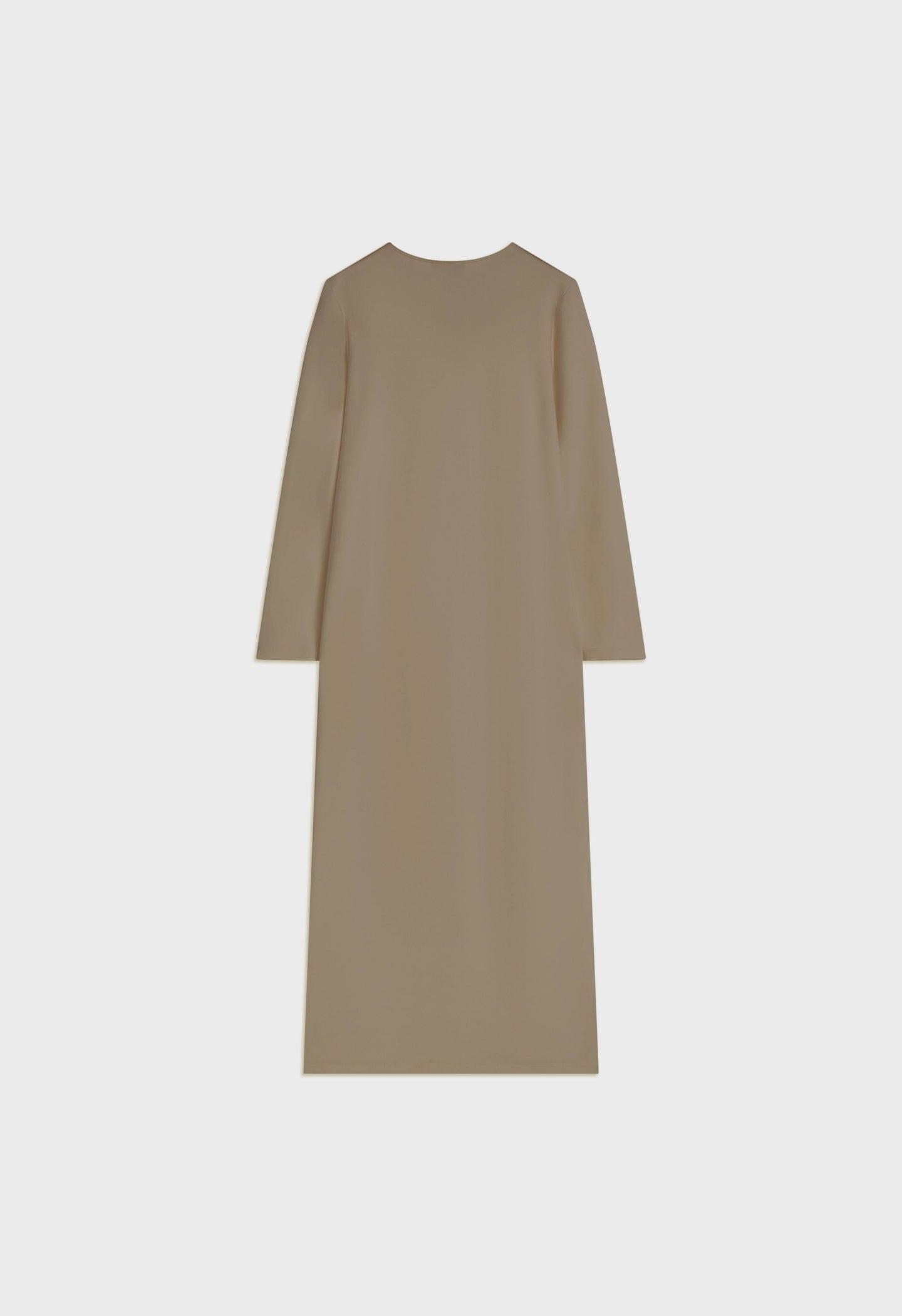 Soft Rayon V-Neck Dress | Desert Brown