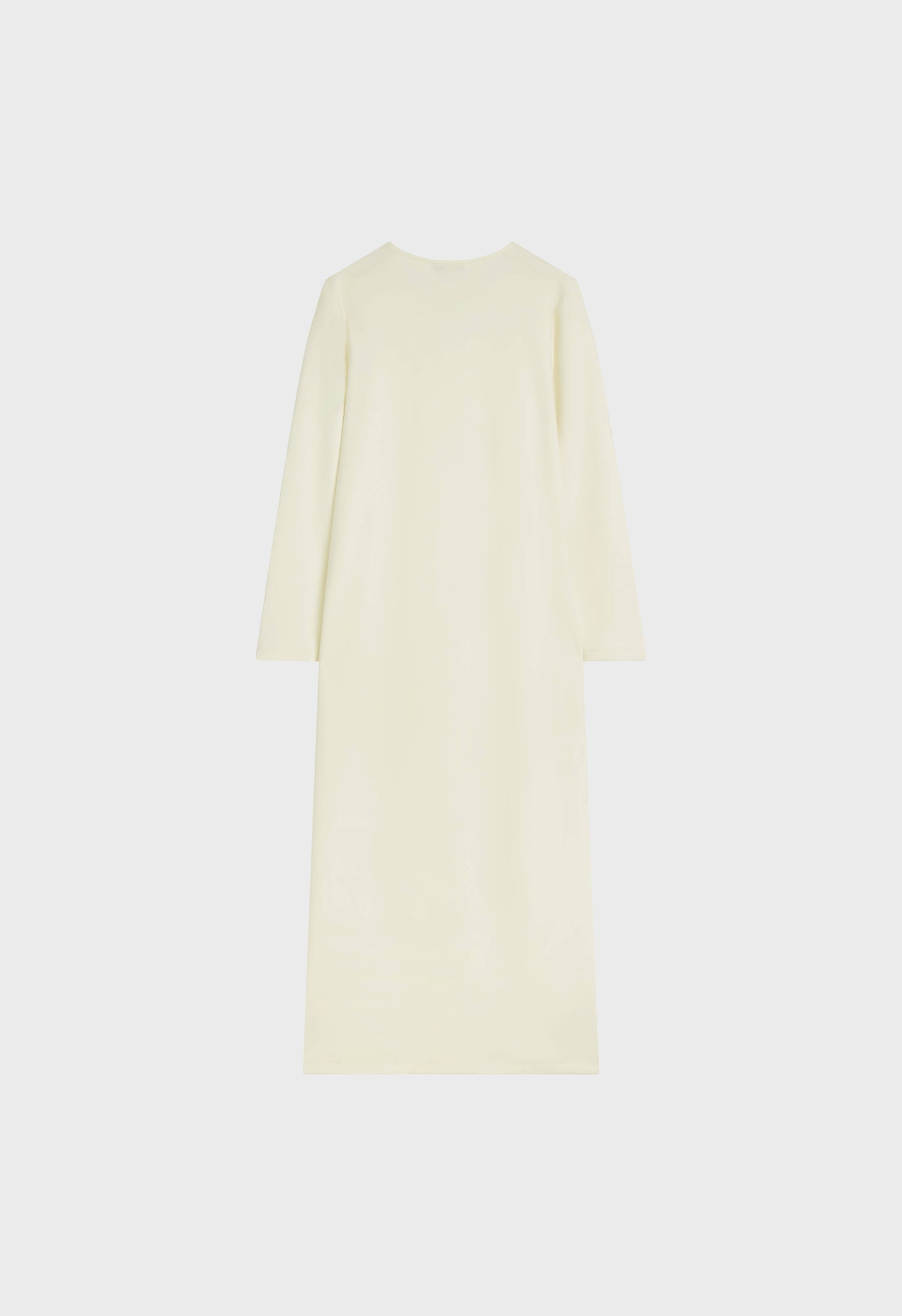 Soft Rayon V-Neck Dress | Off White