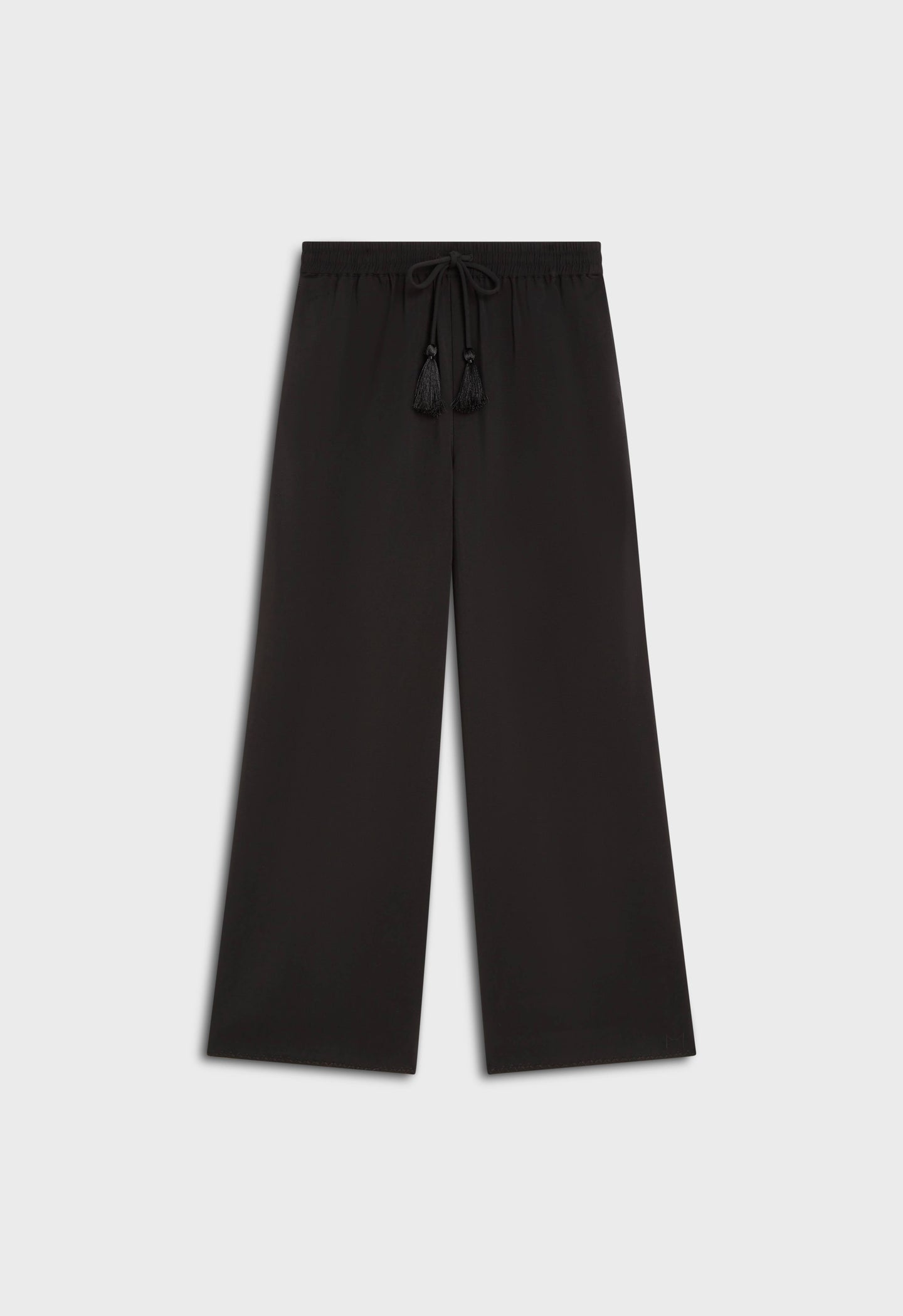 Soft Woven Tailored Pants | Black