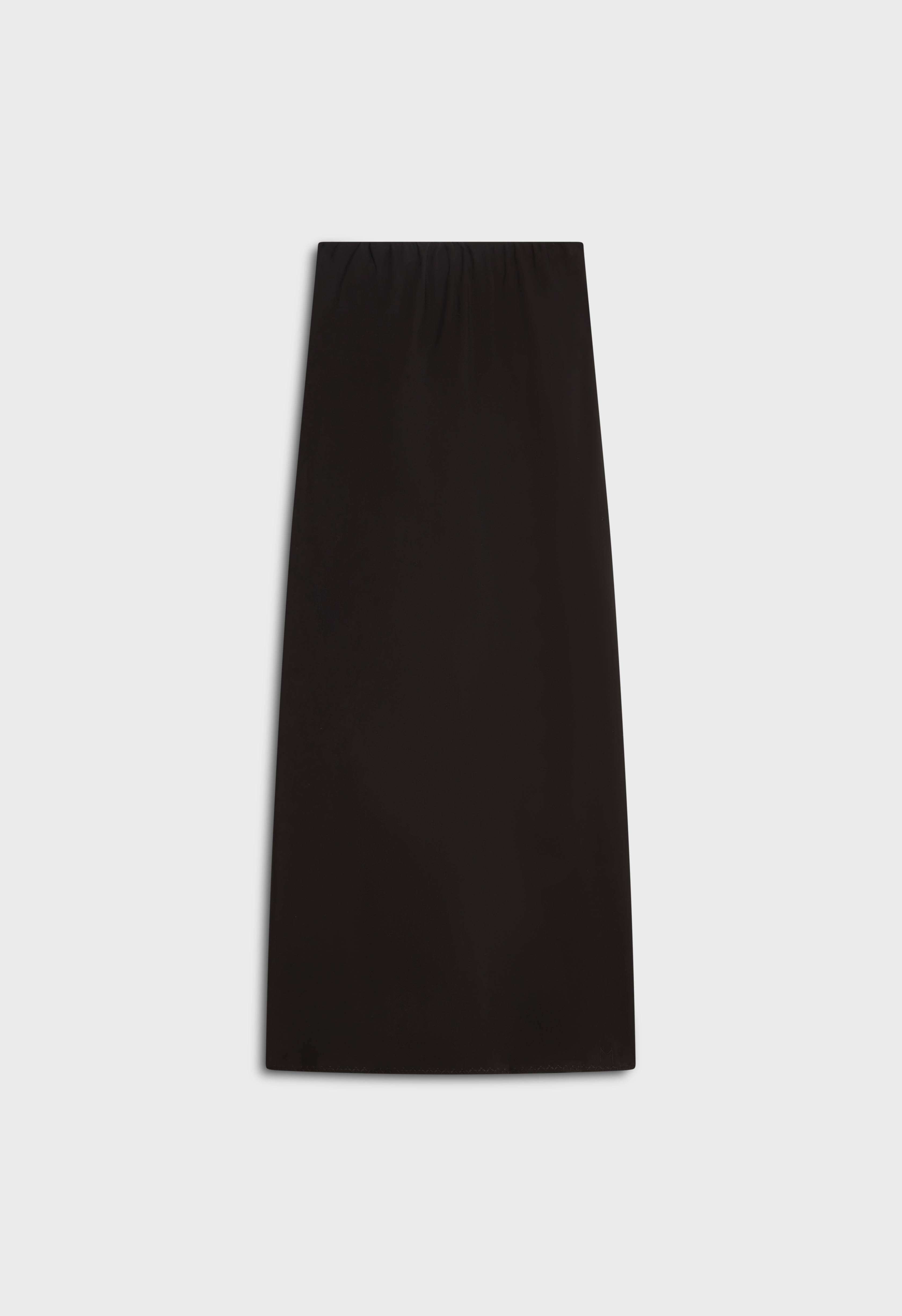 Soft Woven Tailored Skirt | Black