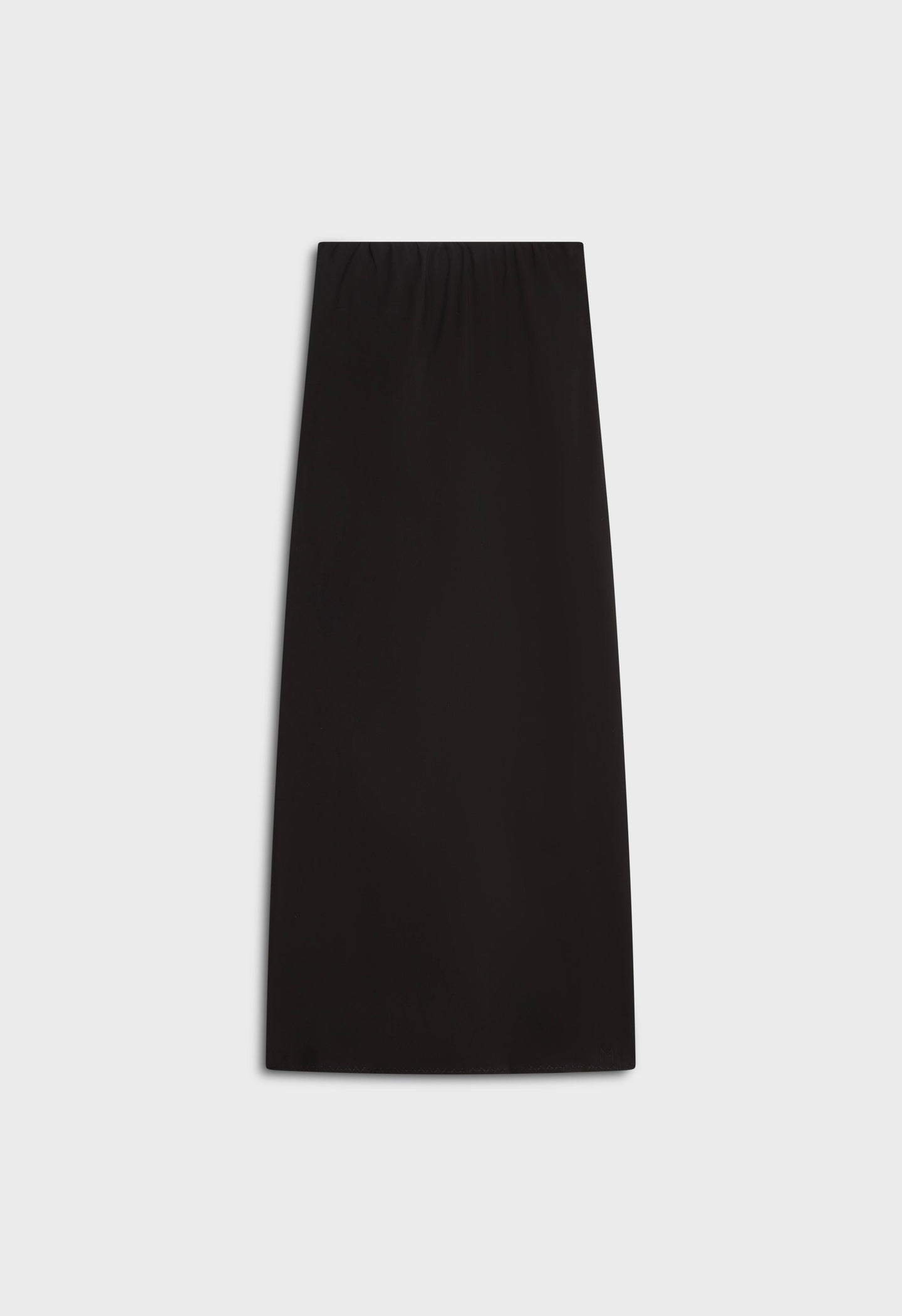 Soft Woven Tailored Skirt | Black