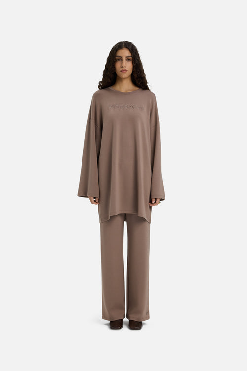 Soft Rayon Top | Taupe Rose