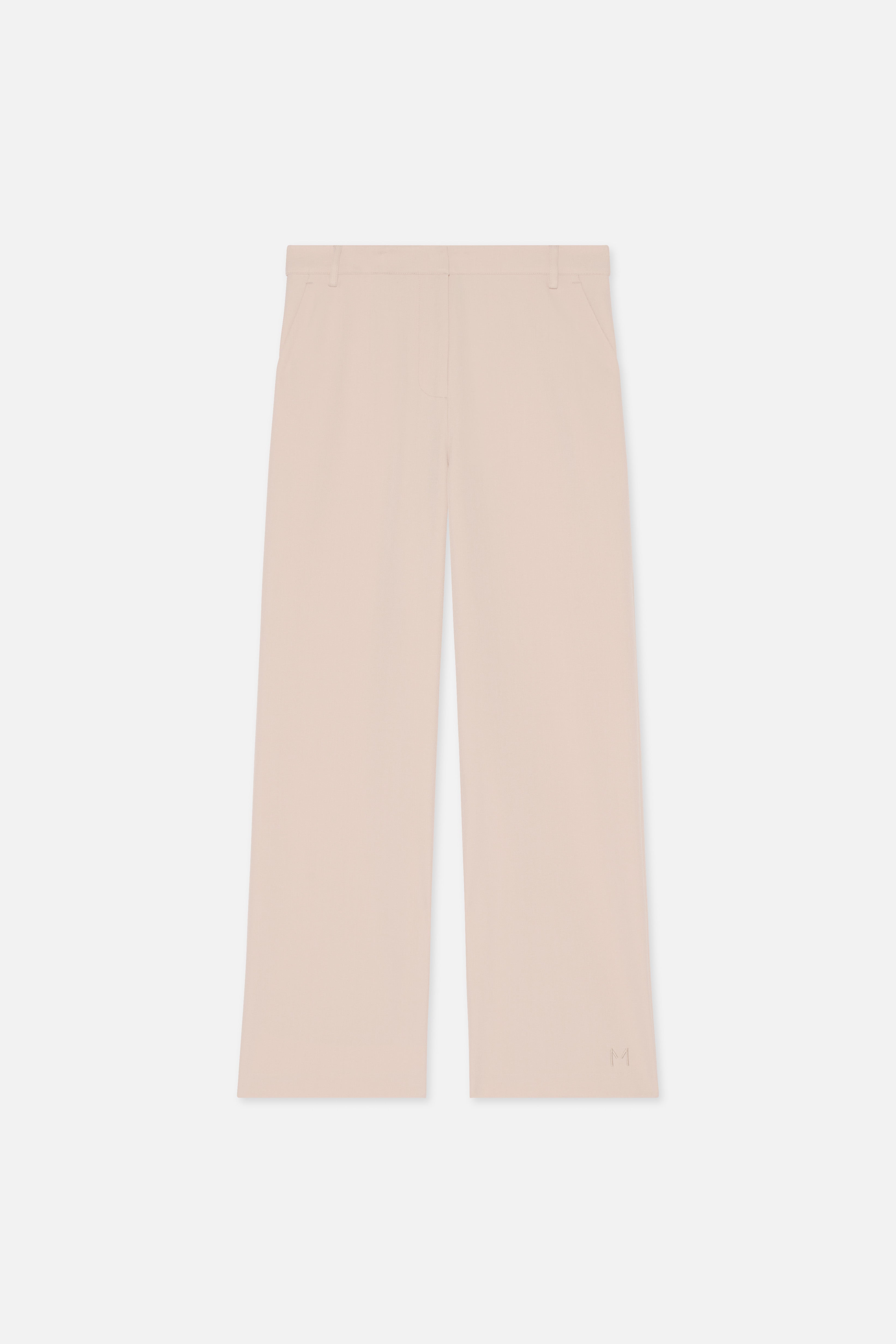 Straight Cut Tailored Pants | Dark Rose
