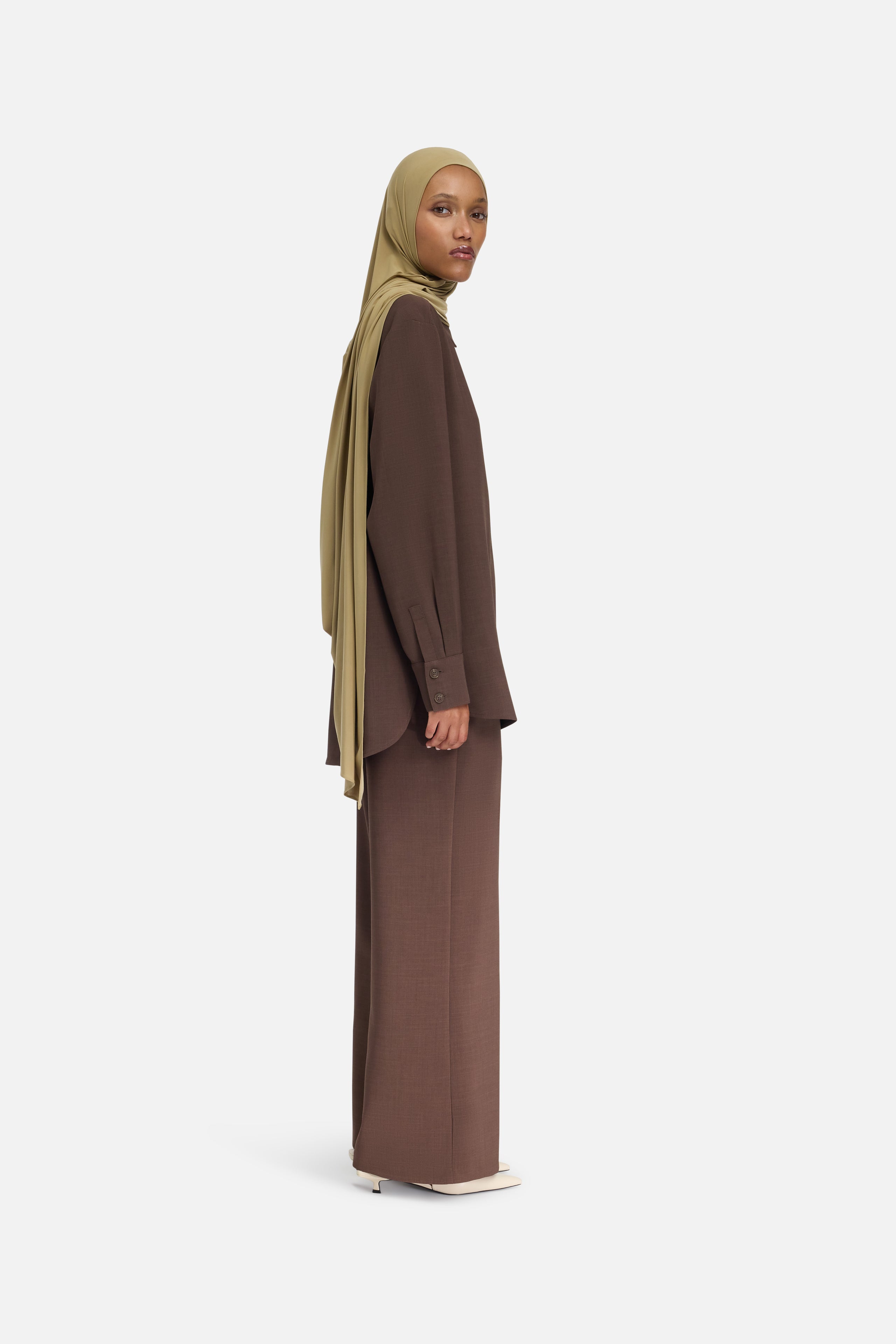 Straight Shirt | Dark Brown