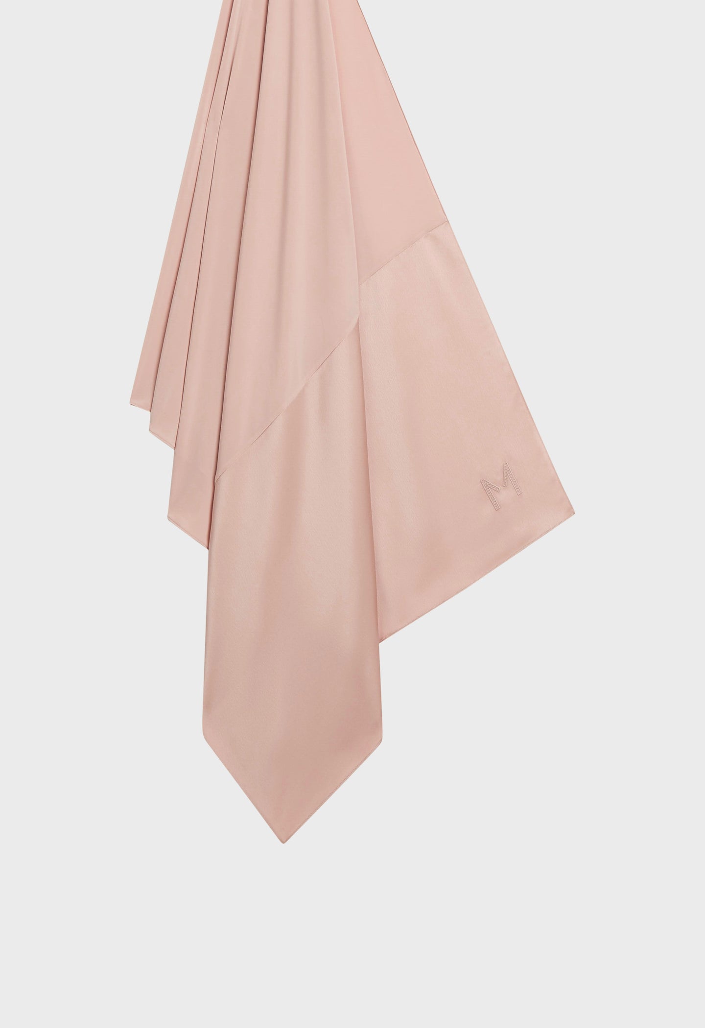 Structured Satin Edge Scarf | Dark Rose