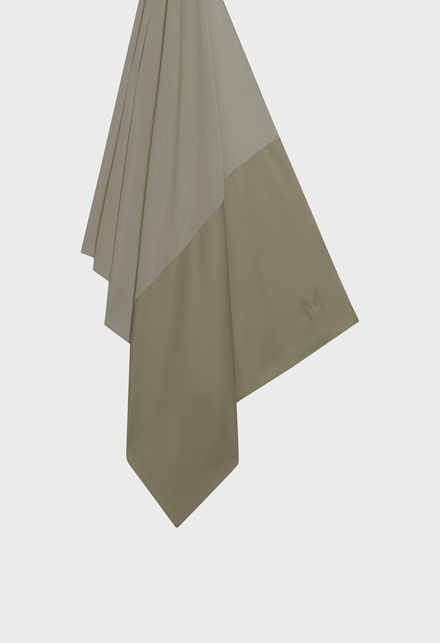 Structured Satin Edge Scarf | Desert Brown