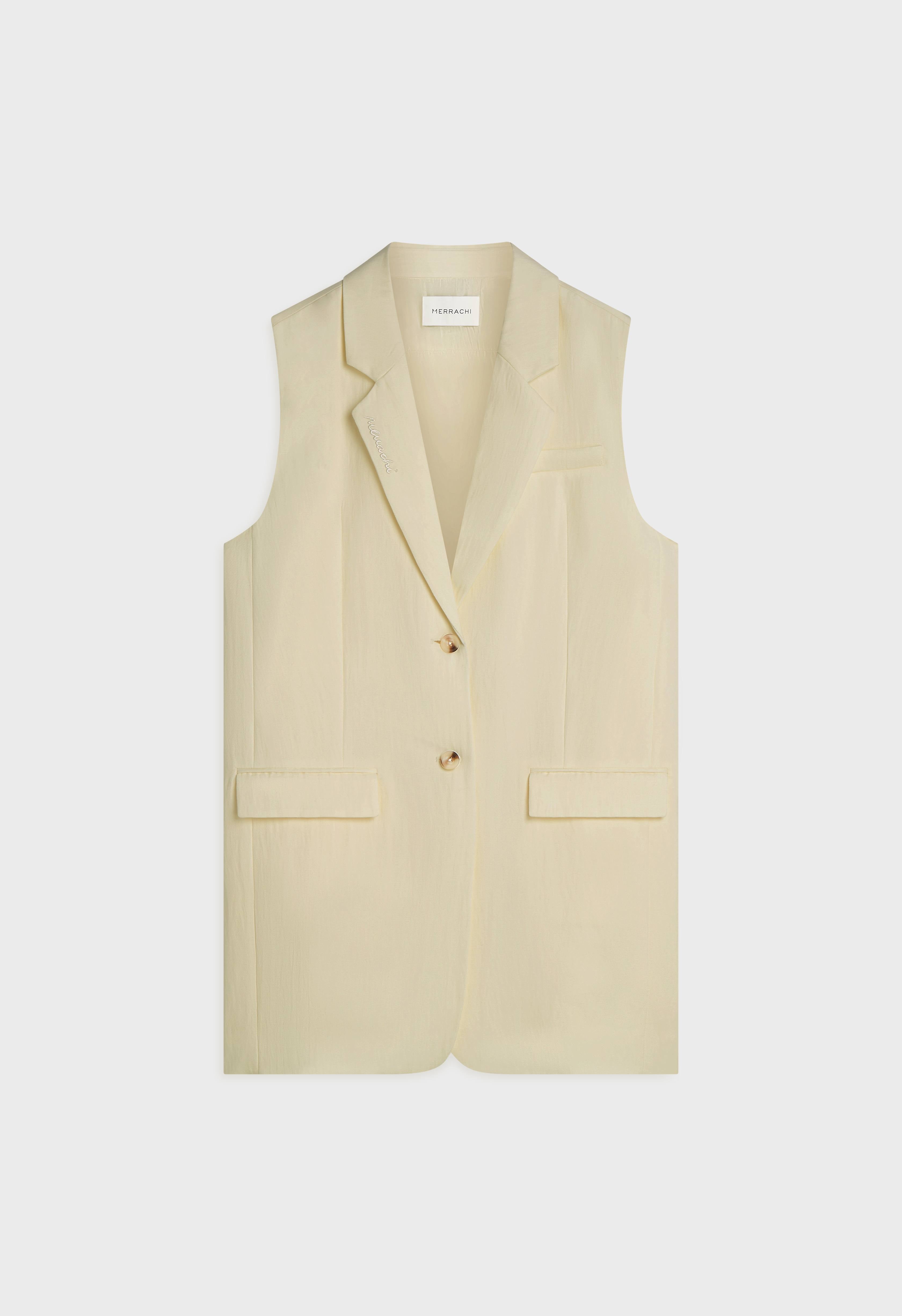 Structured Vest | Brown Rice