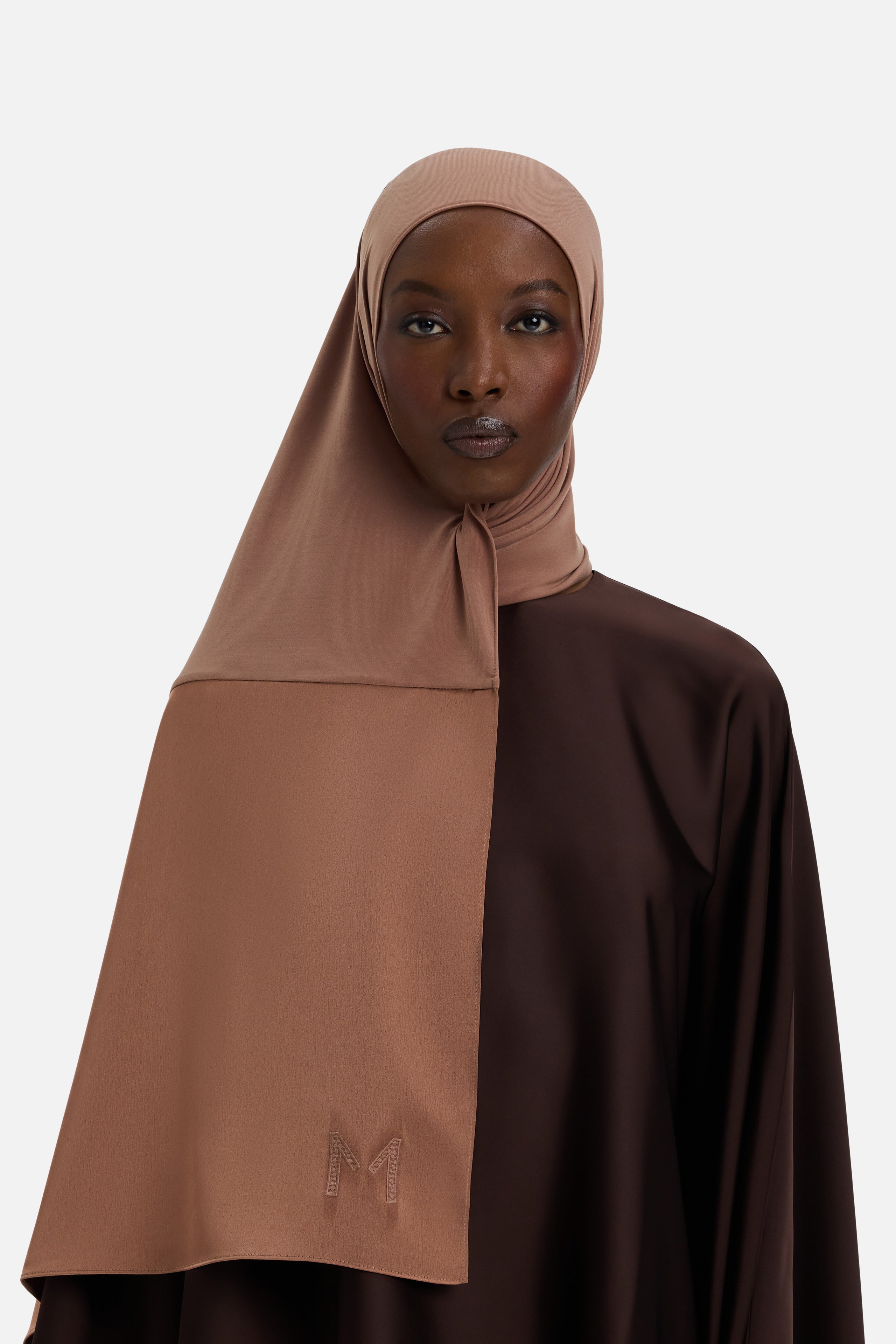 Structured Satin Edge Scarf | Soft Bordeaux