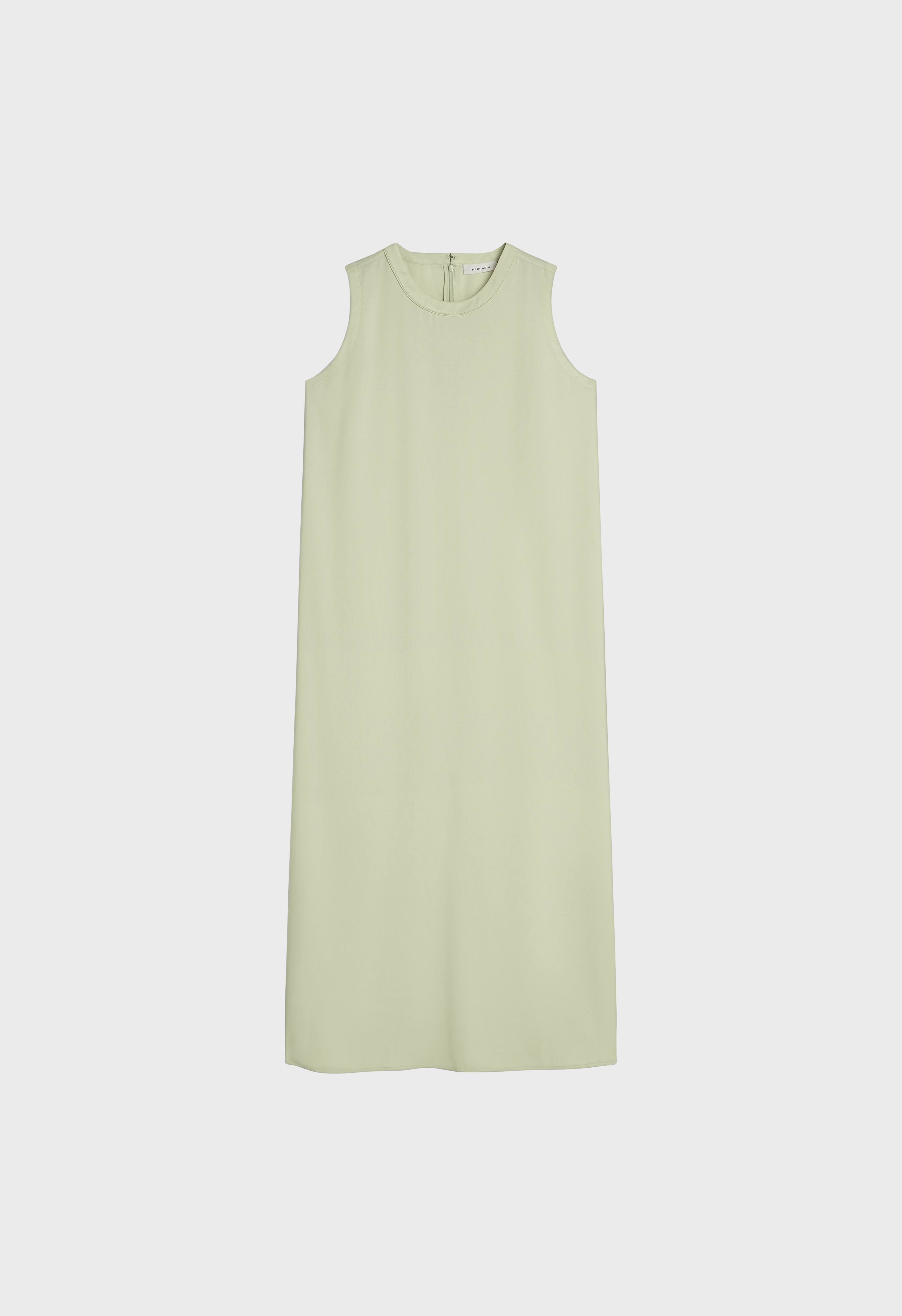 Summer Sleeveless Dress | Light Moss