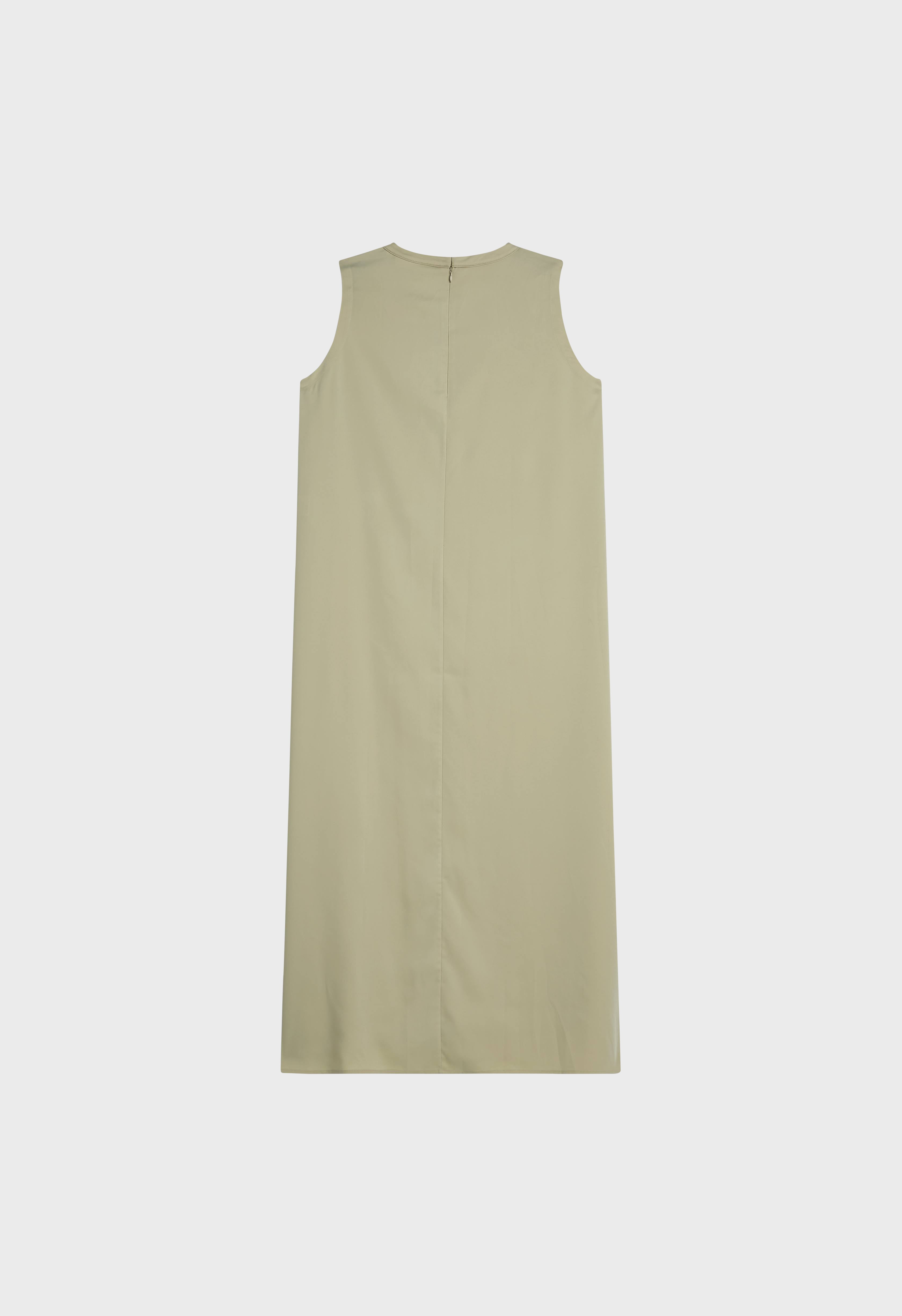 Summer Sleeveless Dress | Soft Khaki