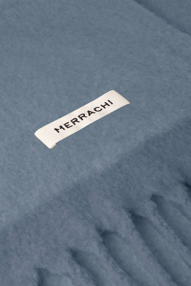 The Brushed Scarf | Dusty Indigo