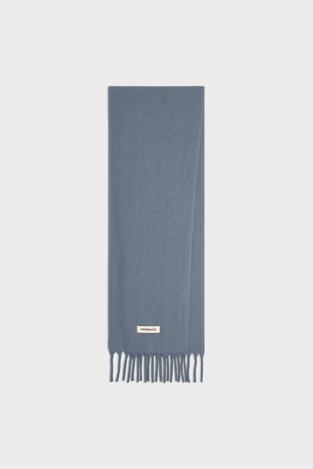 The Brushed Scarf | Dusty Indigo