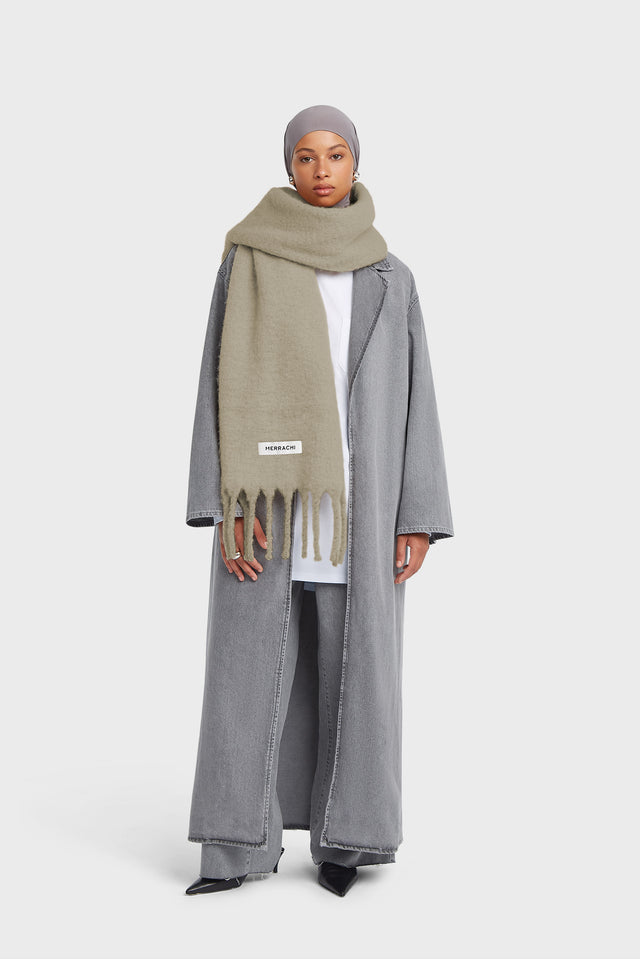 The Brushed Scarf | Mink