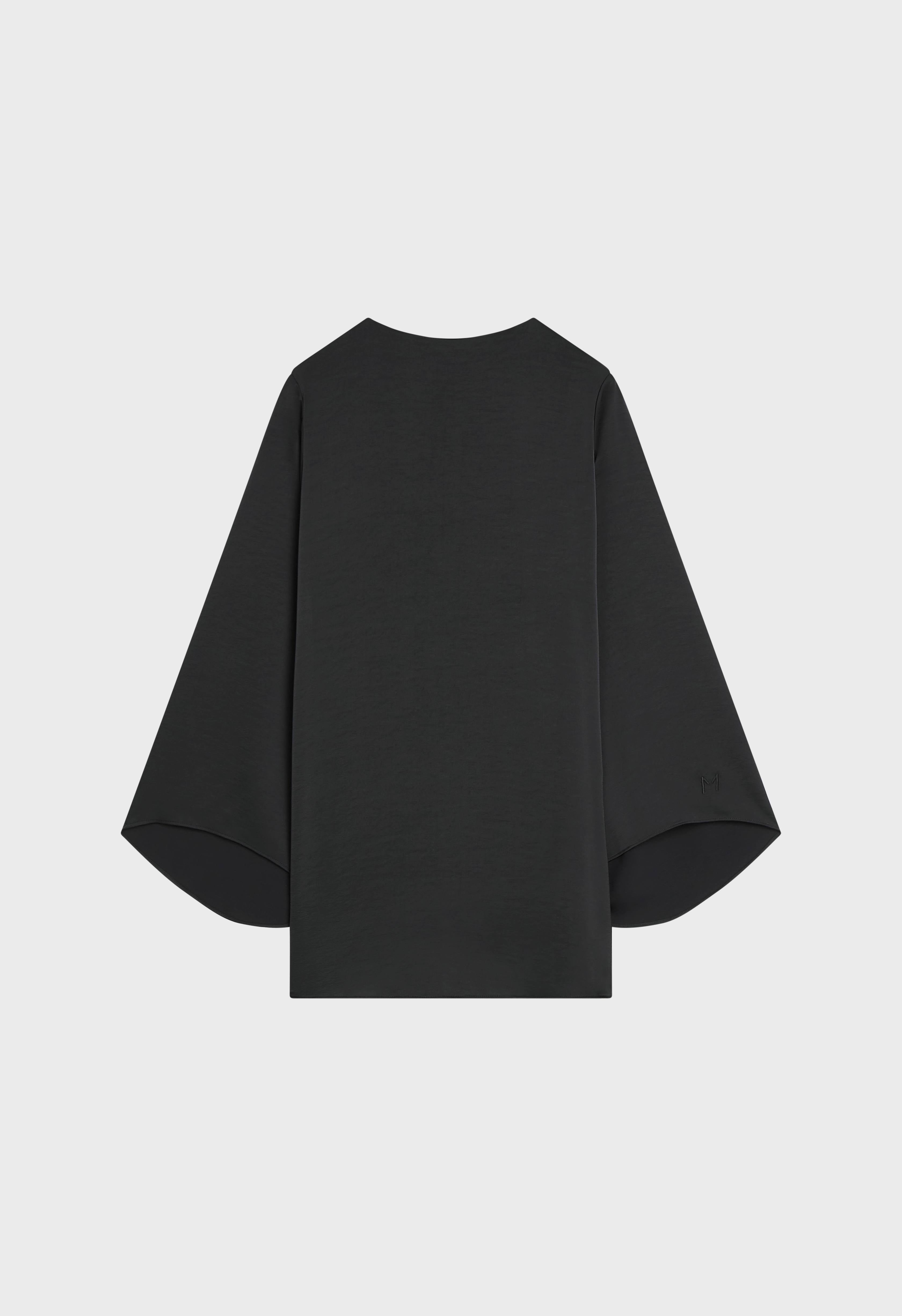 Volume Sleeve Top | Black