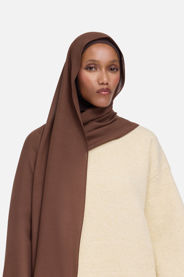 Weightless Woven Scarf | Chocolate