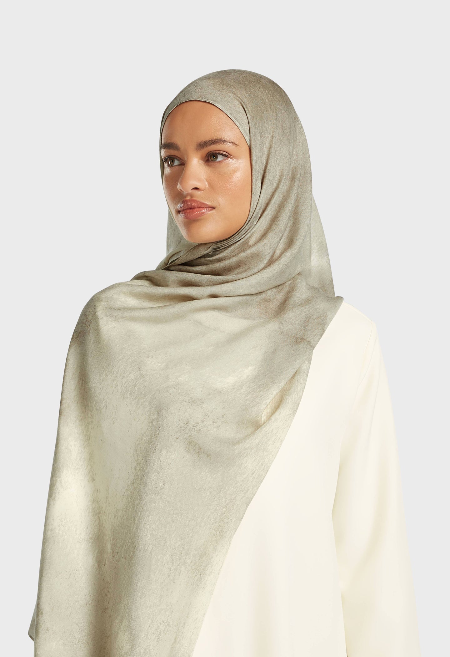 Weightless Woven Scarf | Marble White Pepper