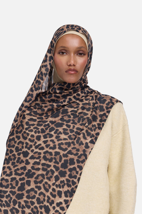 Weightless Woven Scarf | Leopard