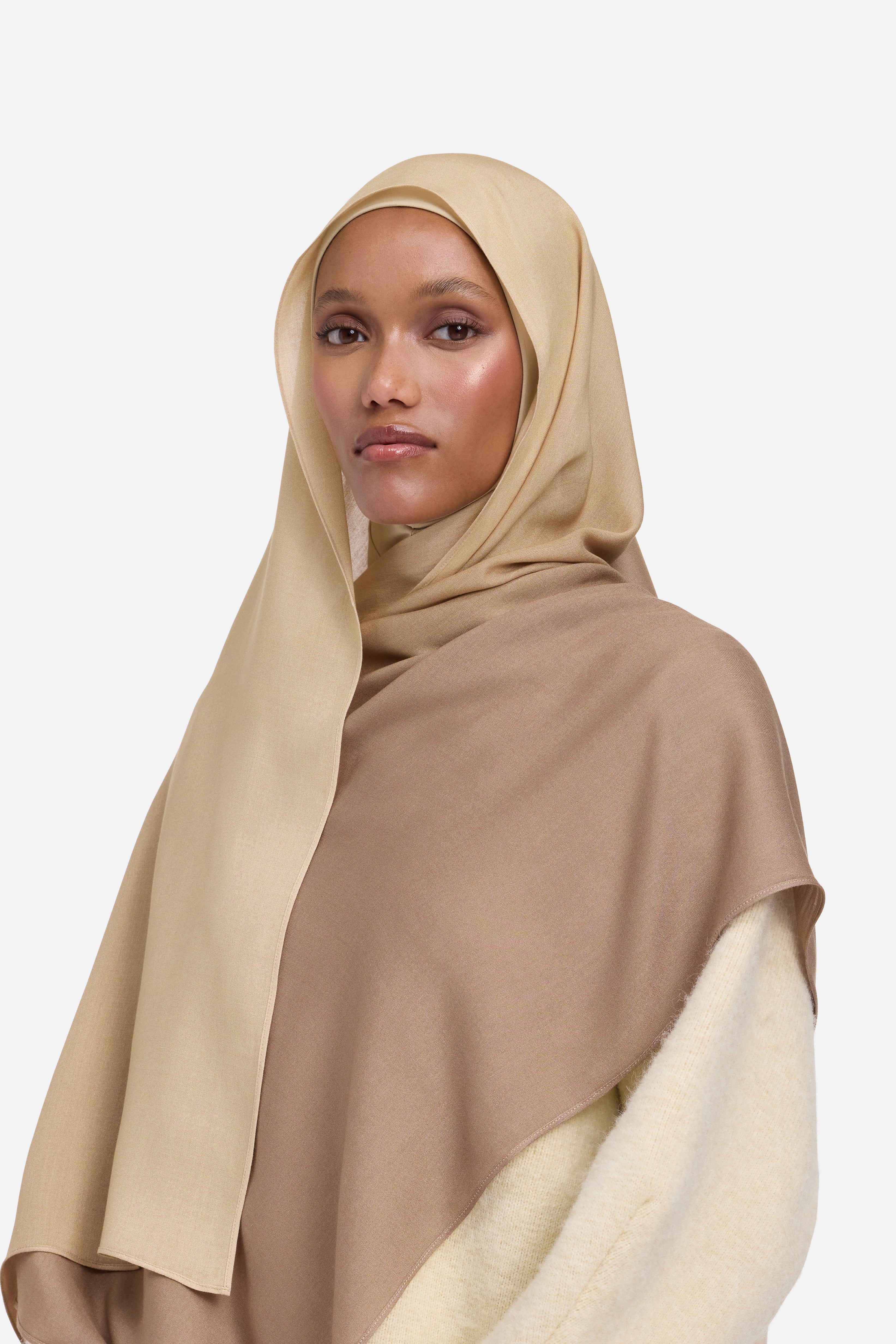 Weightless Woven Scarf | Wood Gradient