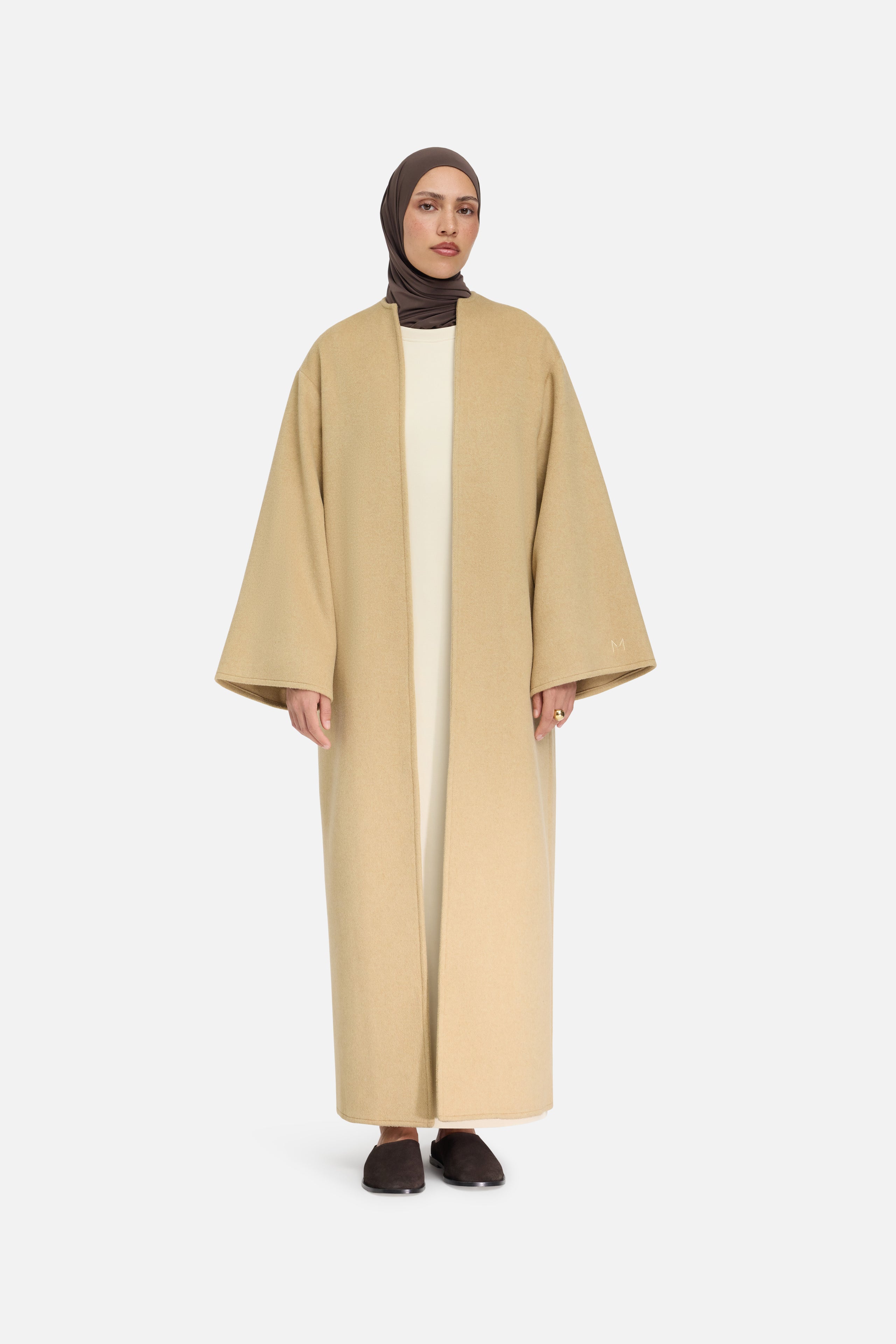 Wool Blend Abaya | Desert Clay