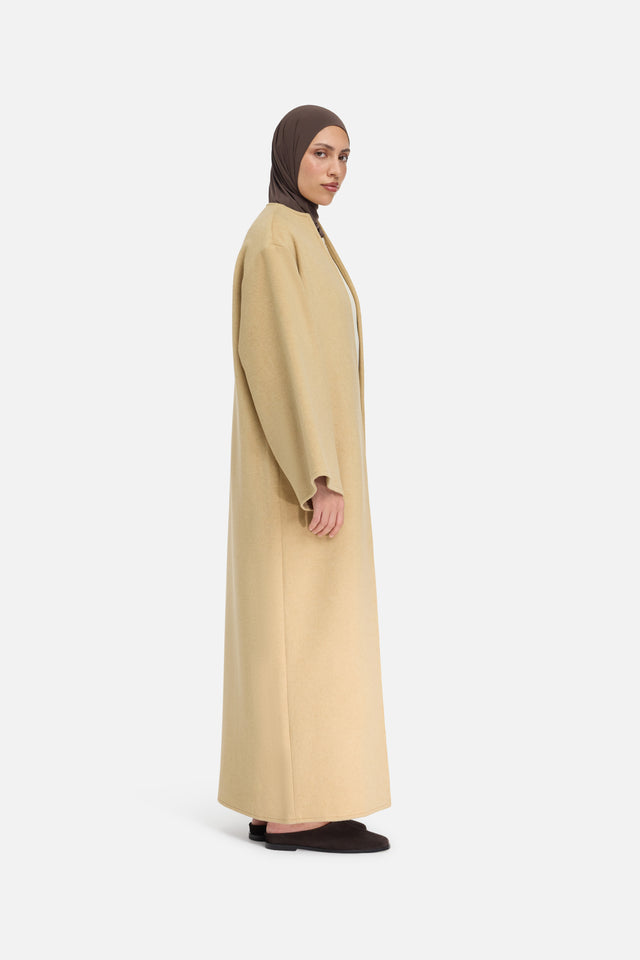 Wool Blend Abaya | Desert Clay
