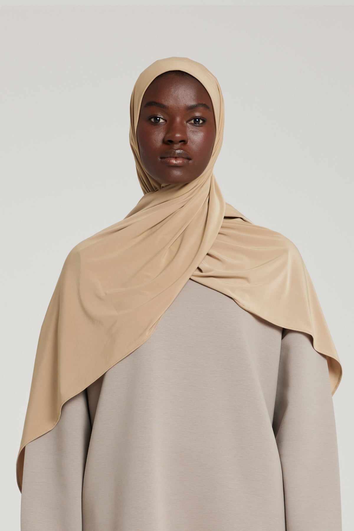 Liquid Jersey Scarf | Almond