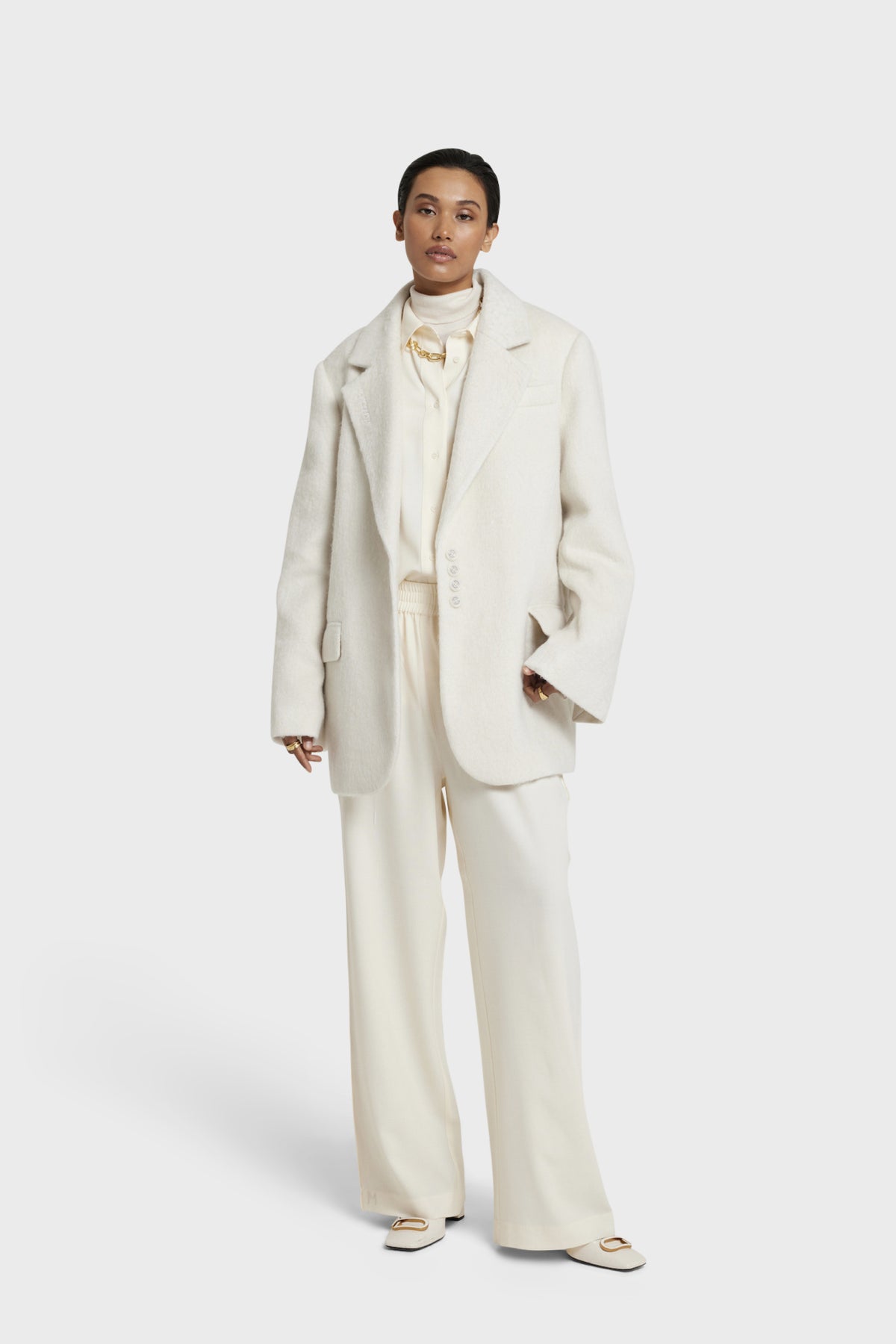 Brushed Coat Blazer | Off White